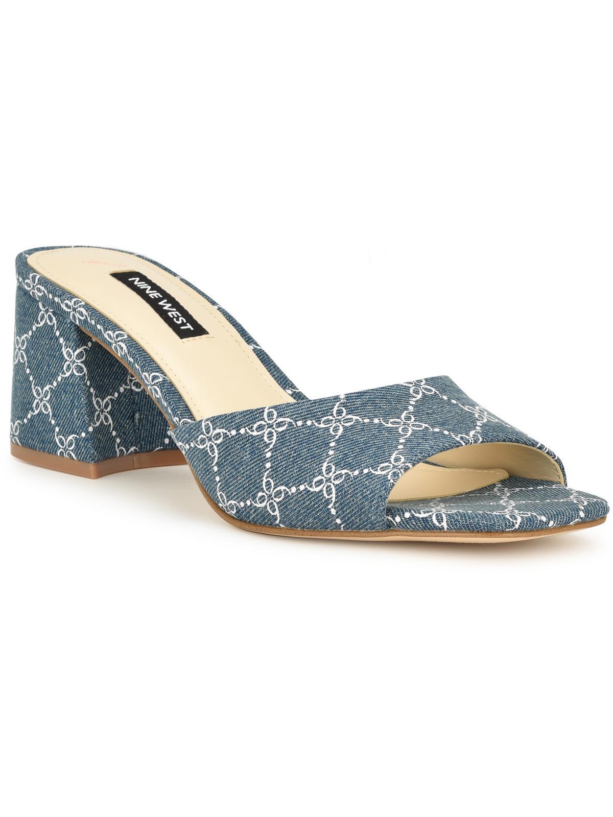 gagen womens denim slip-on mule sandals