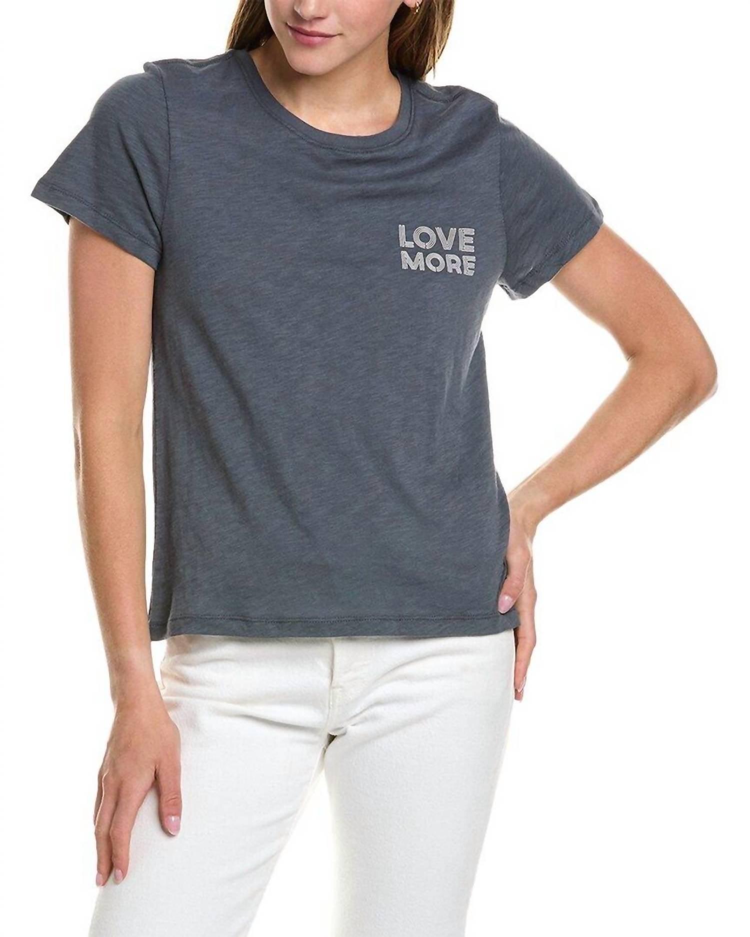 love more tee in slate