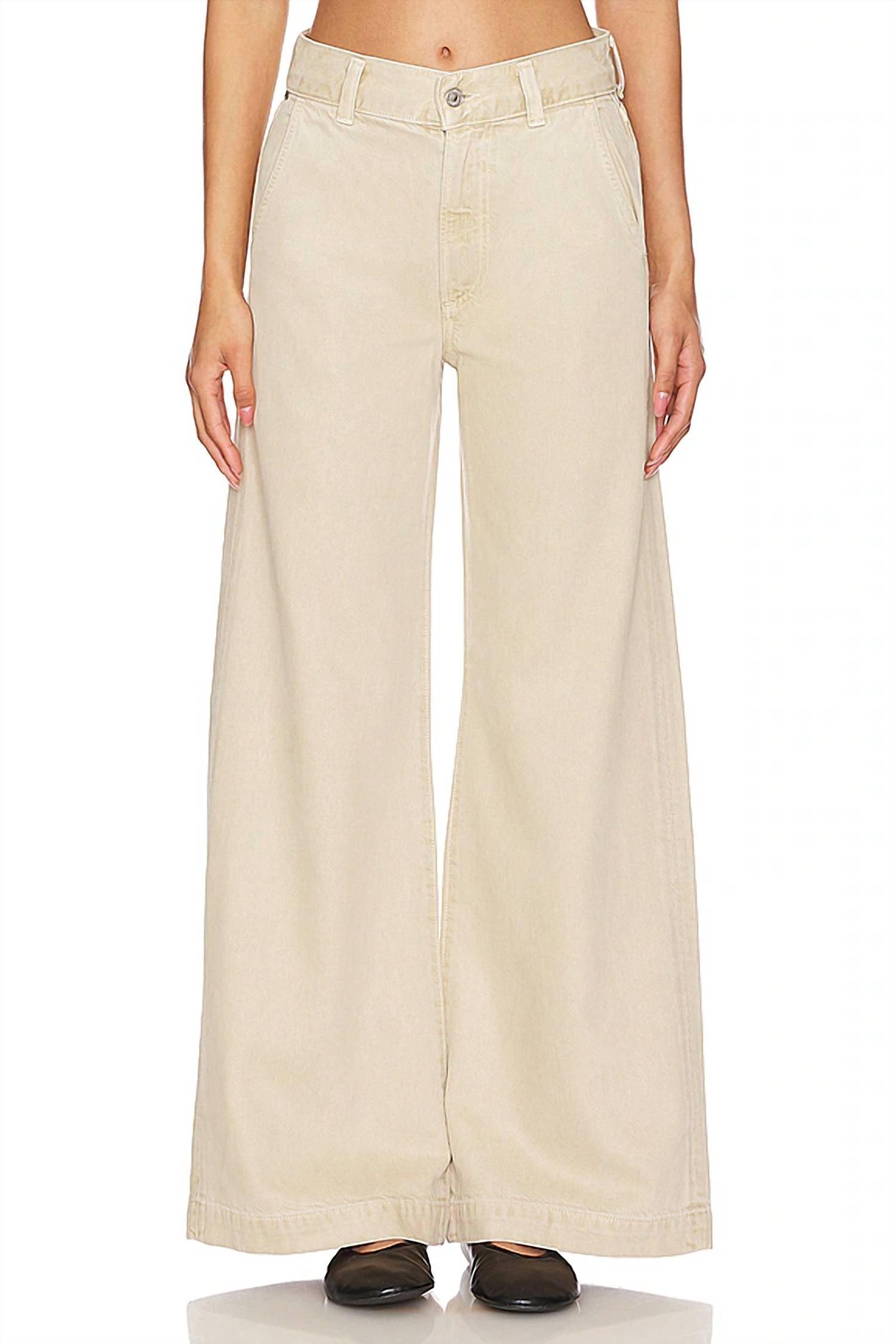 beverly trouser pants in taos sand