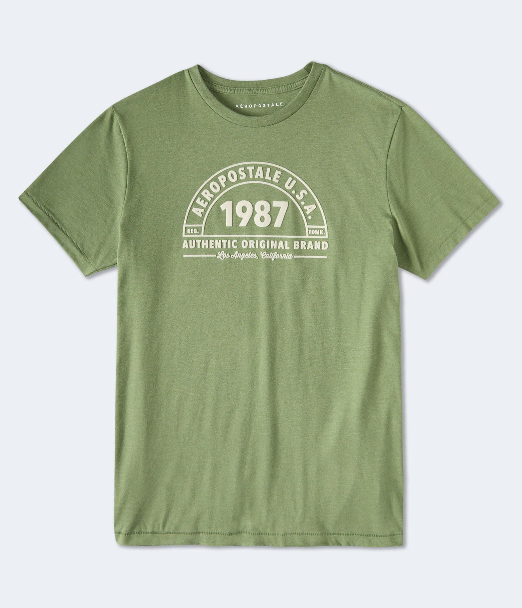 1987 arch flocked graphic tee