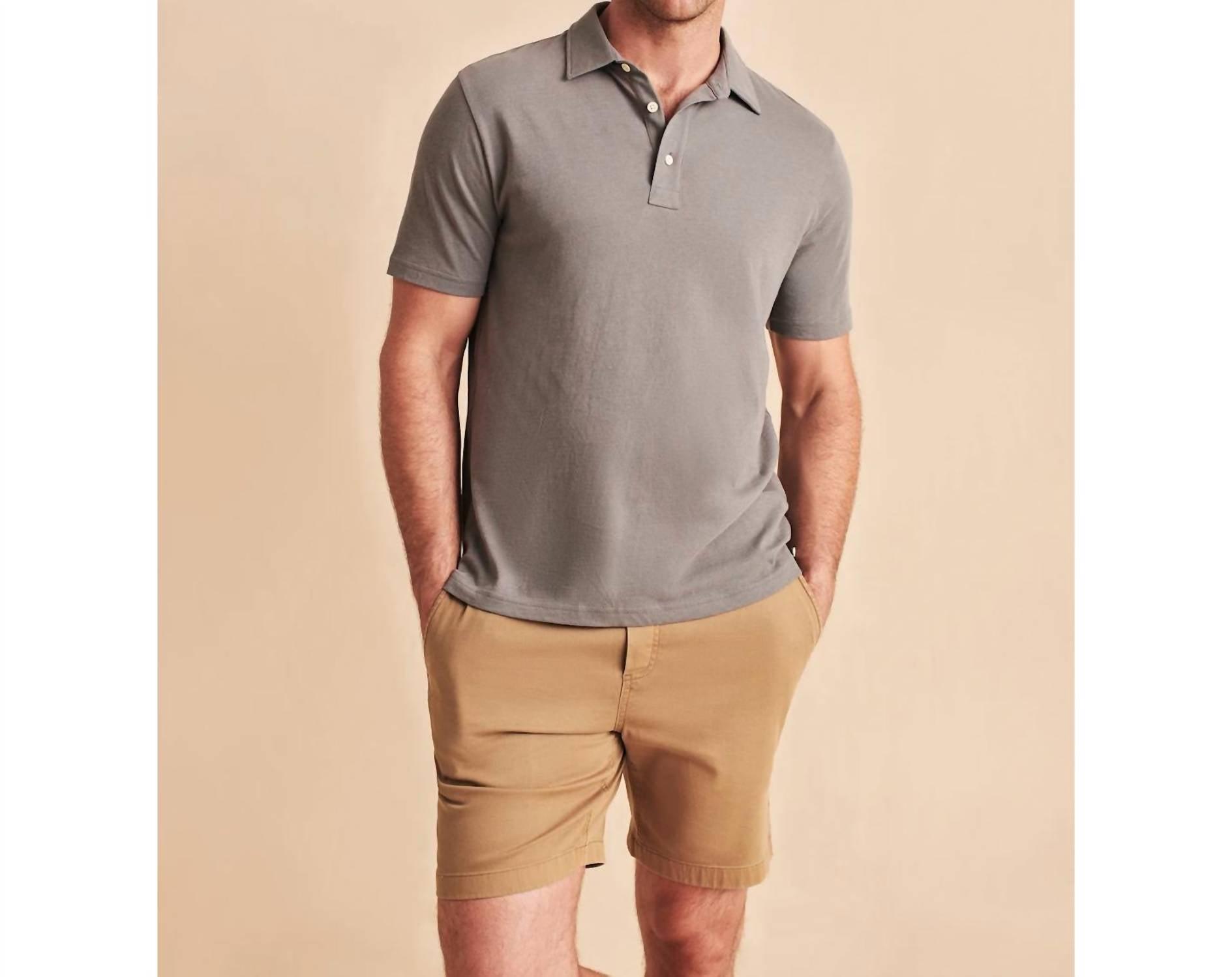 men isle polo in slate