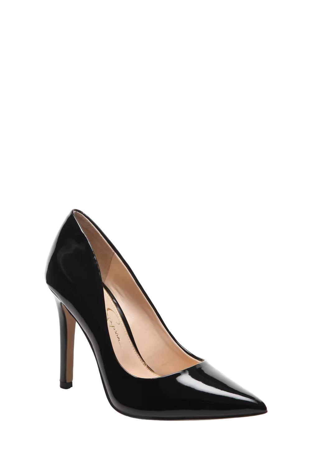 cassani pumps in black patent