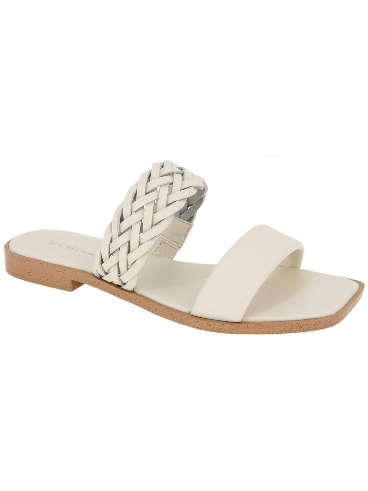 lereda womens faux leather slide sandals