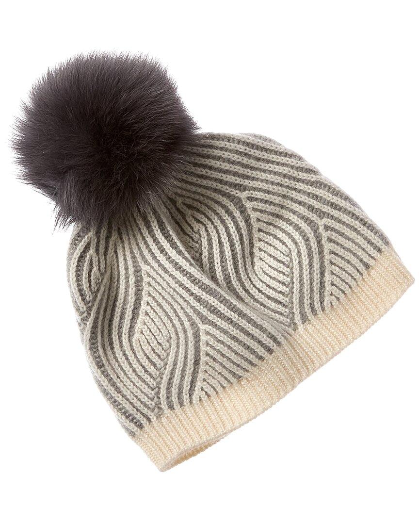 sofiacashmere traveling rib knit cashmere hat