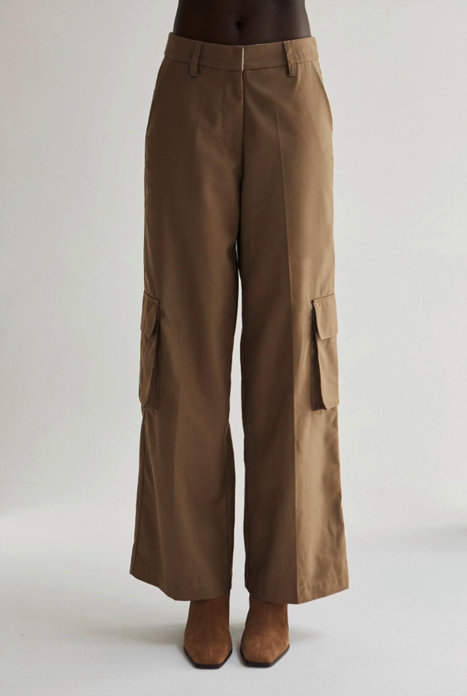 women's gwen cargo trousers in brown