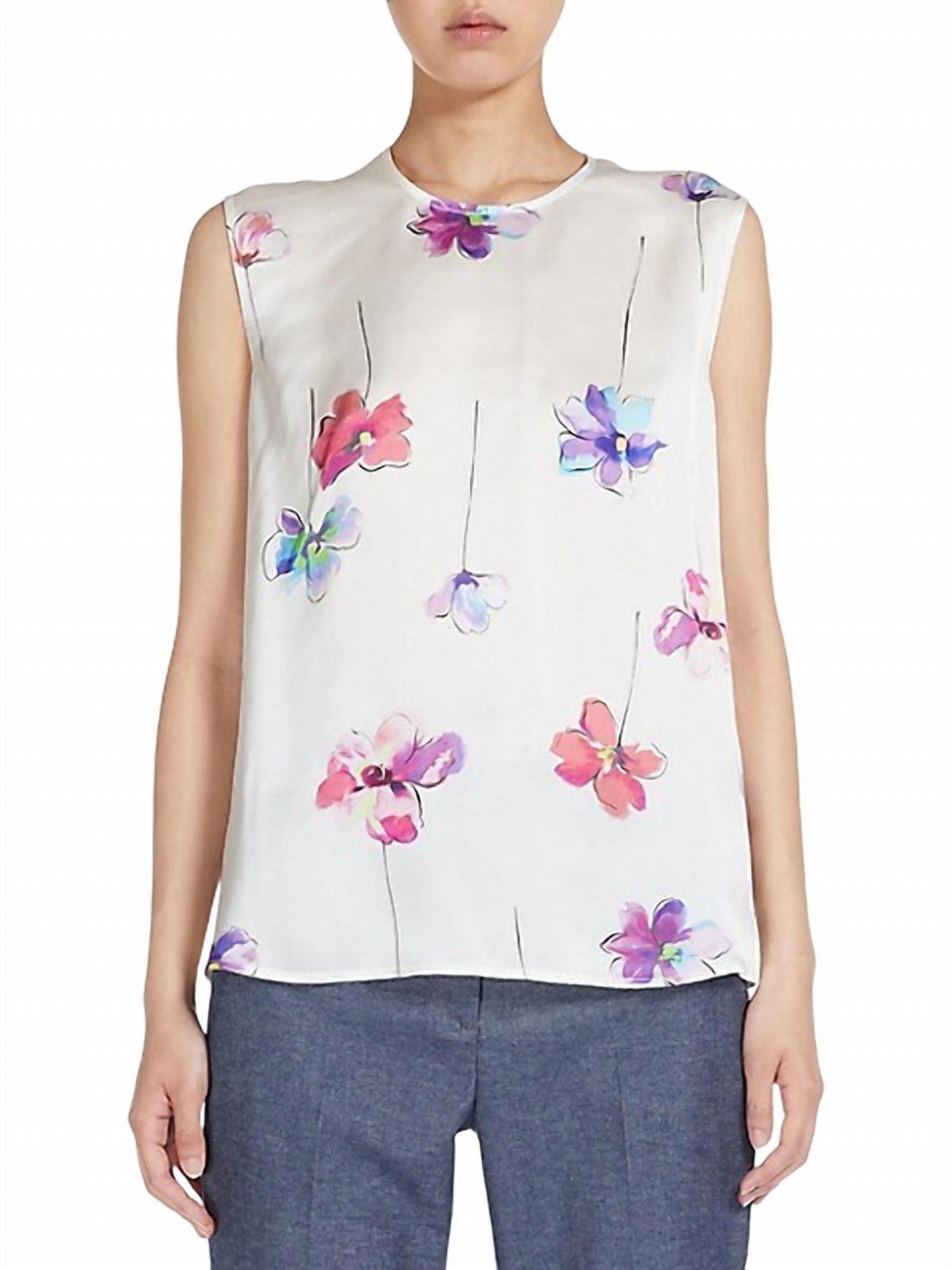 ovada sleeveless blouse in floral