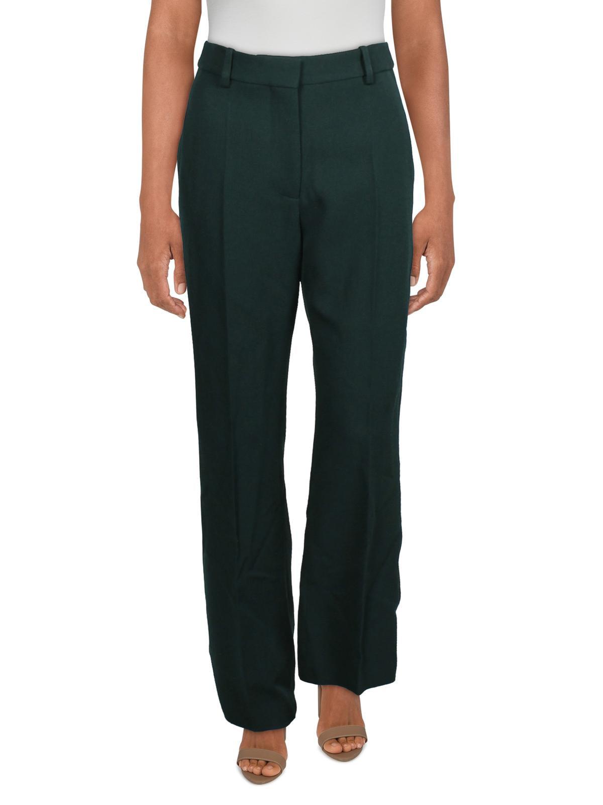 womens wool high waist dress pants