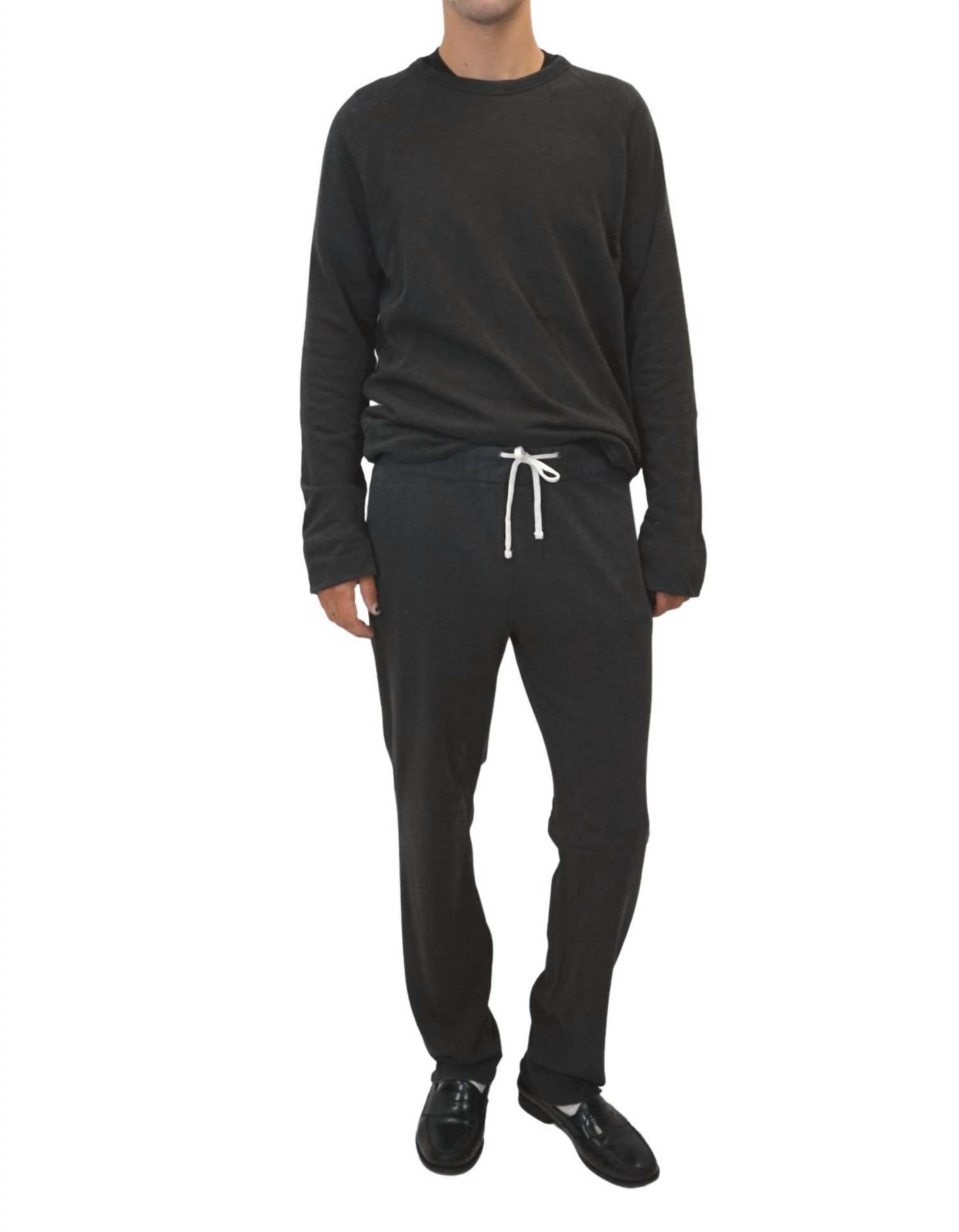 french terry sweatpant in carbon pigment