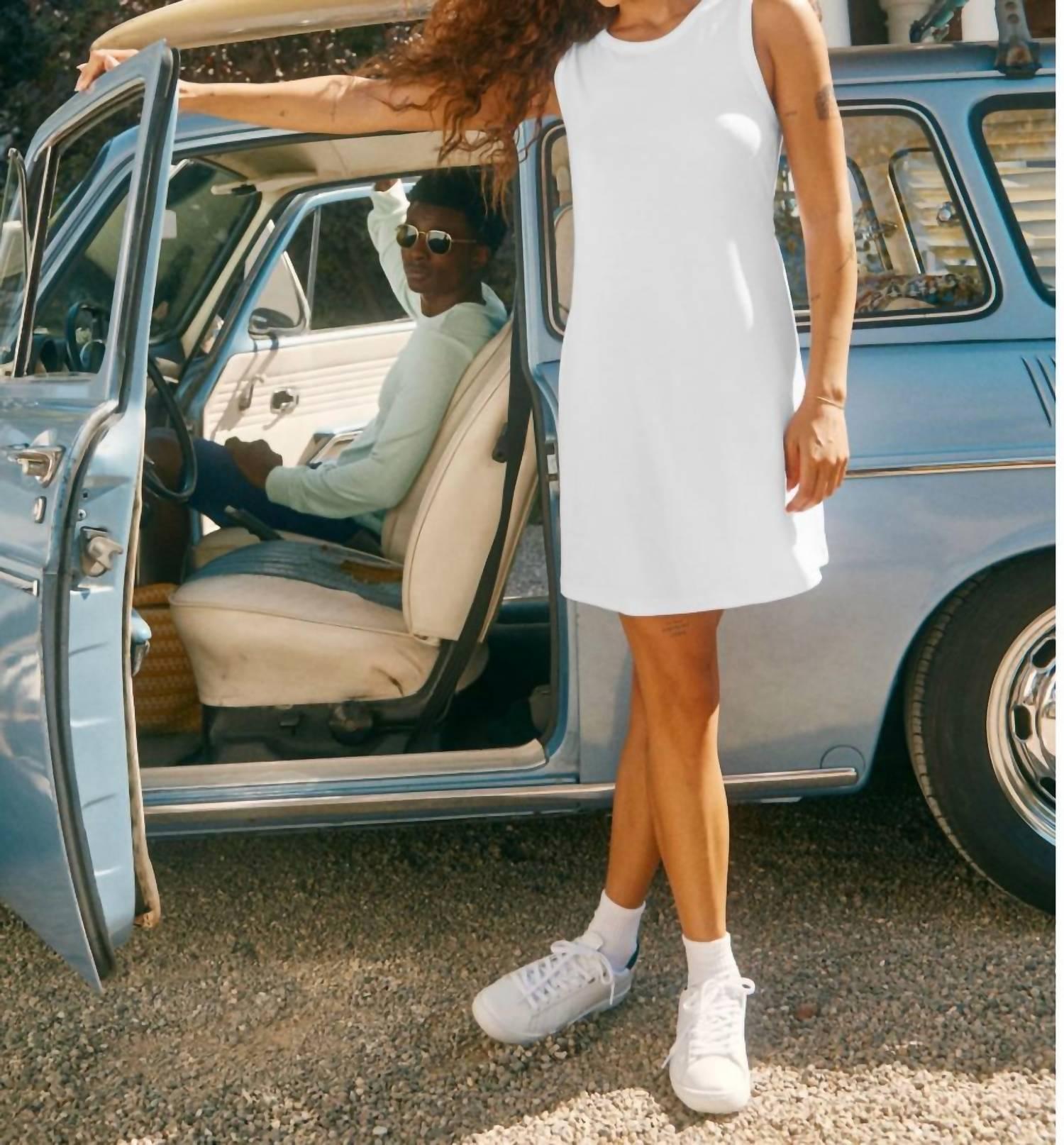 out of town dress in true white