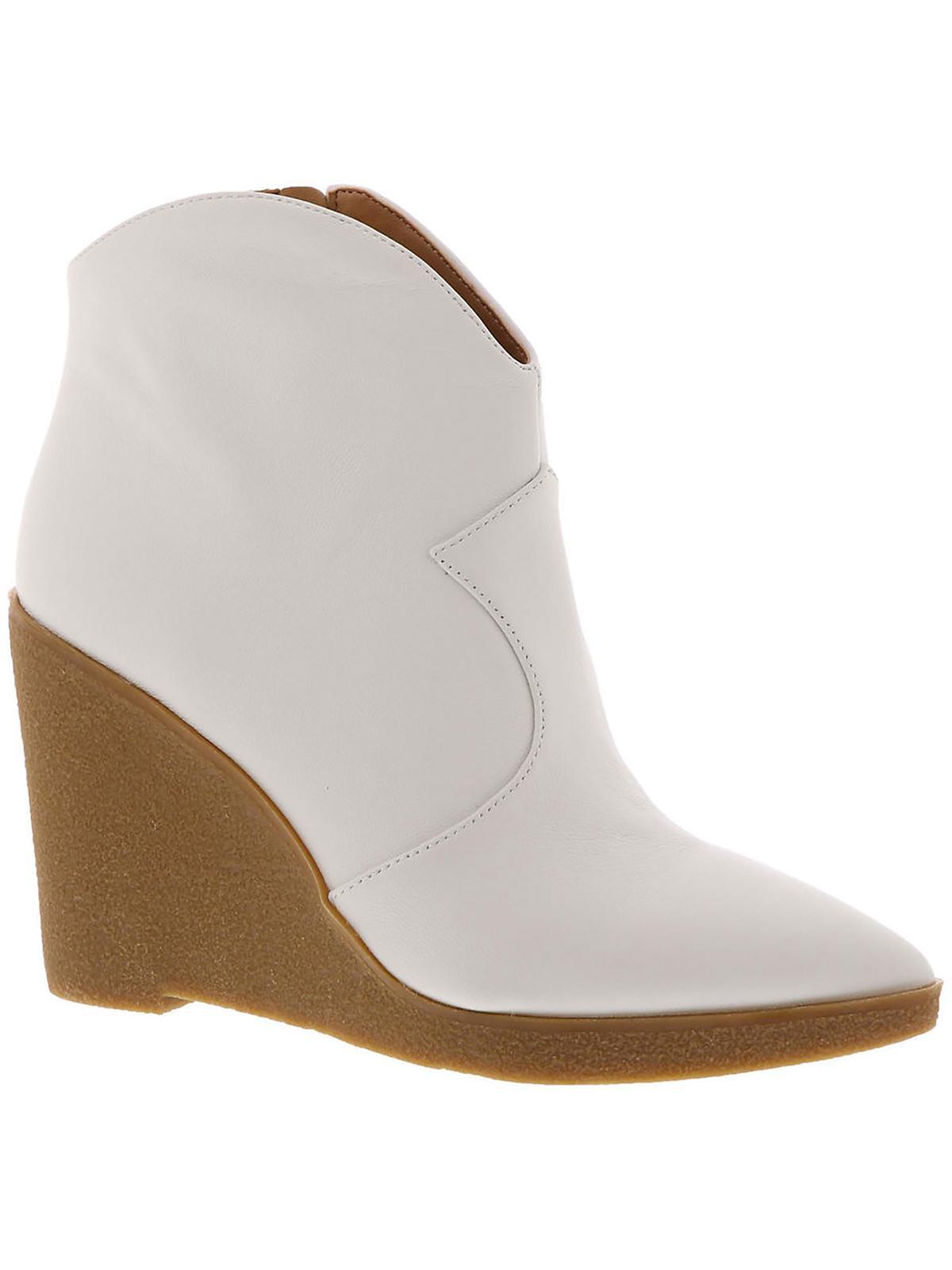 crais womens zipper pointed toe ankle boots