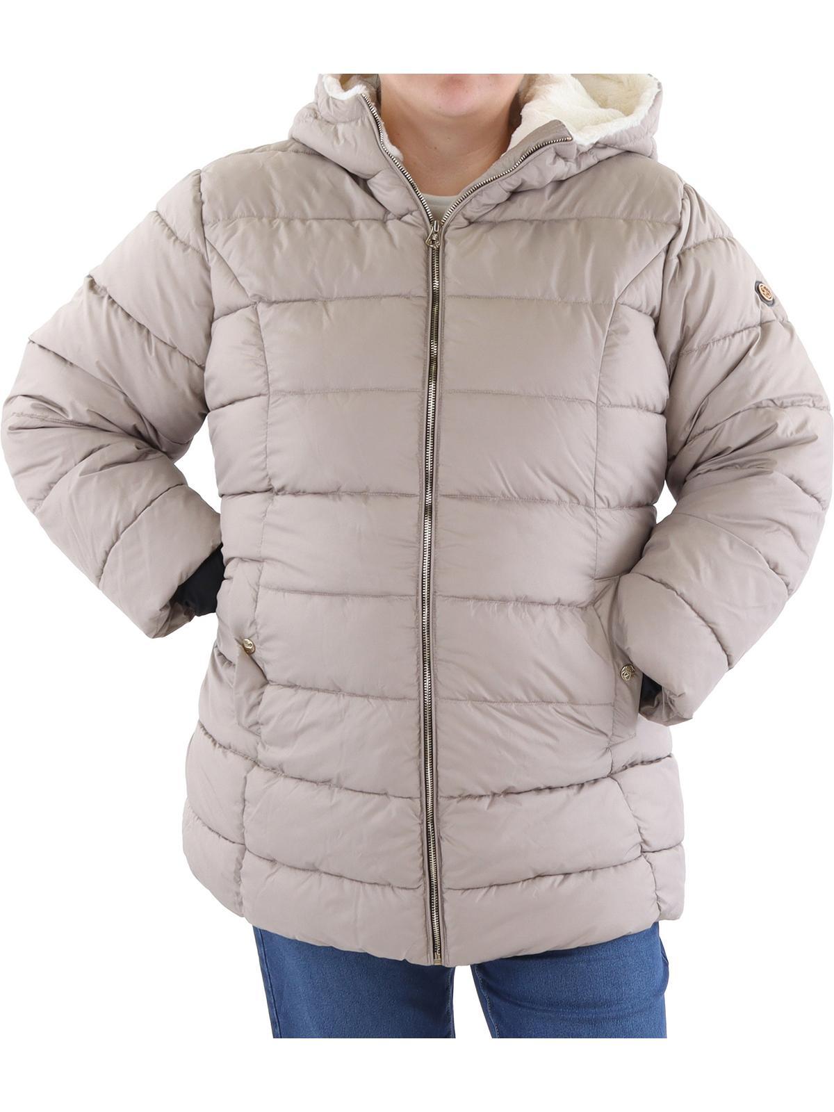 plus womens insulated faux fur lined glacier shield coat