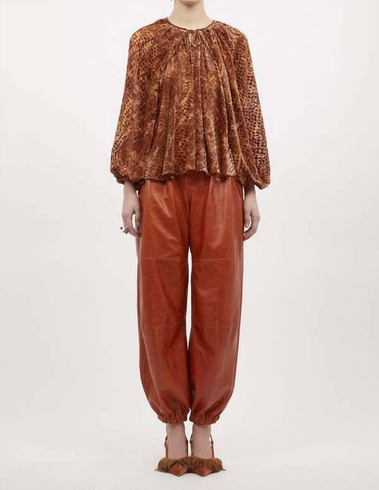 pauline blouse in sienna