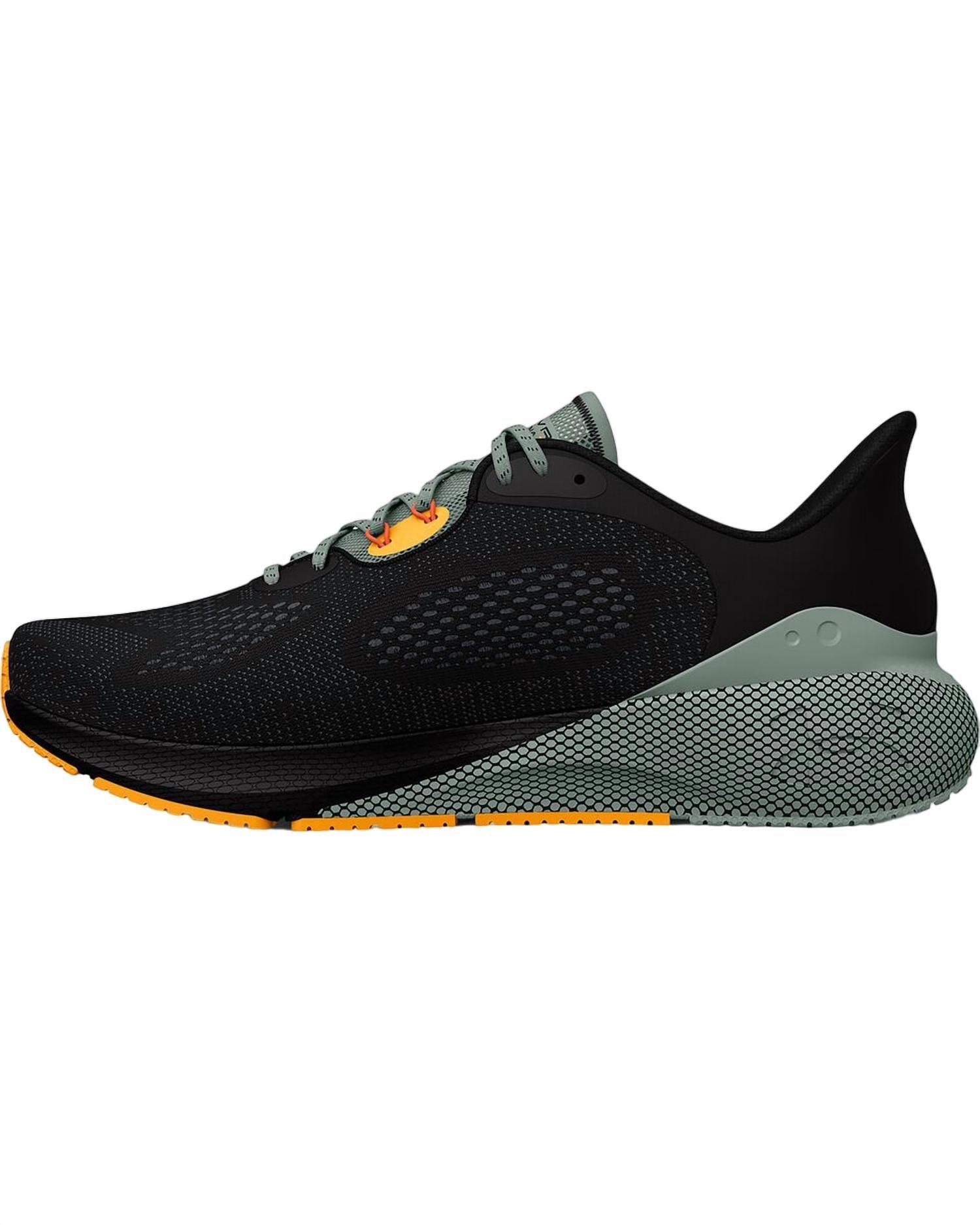 men's ua hovr machina 3 running shoes - medium width in black,green