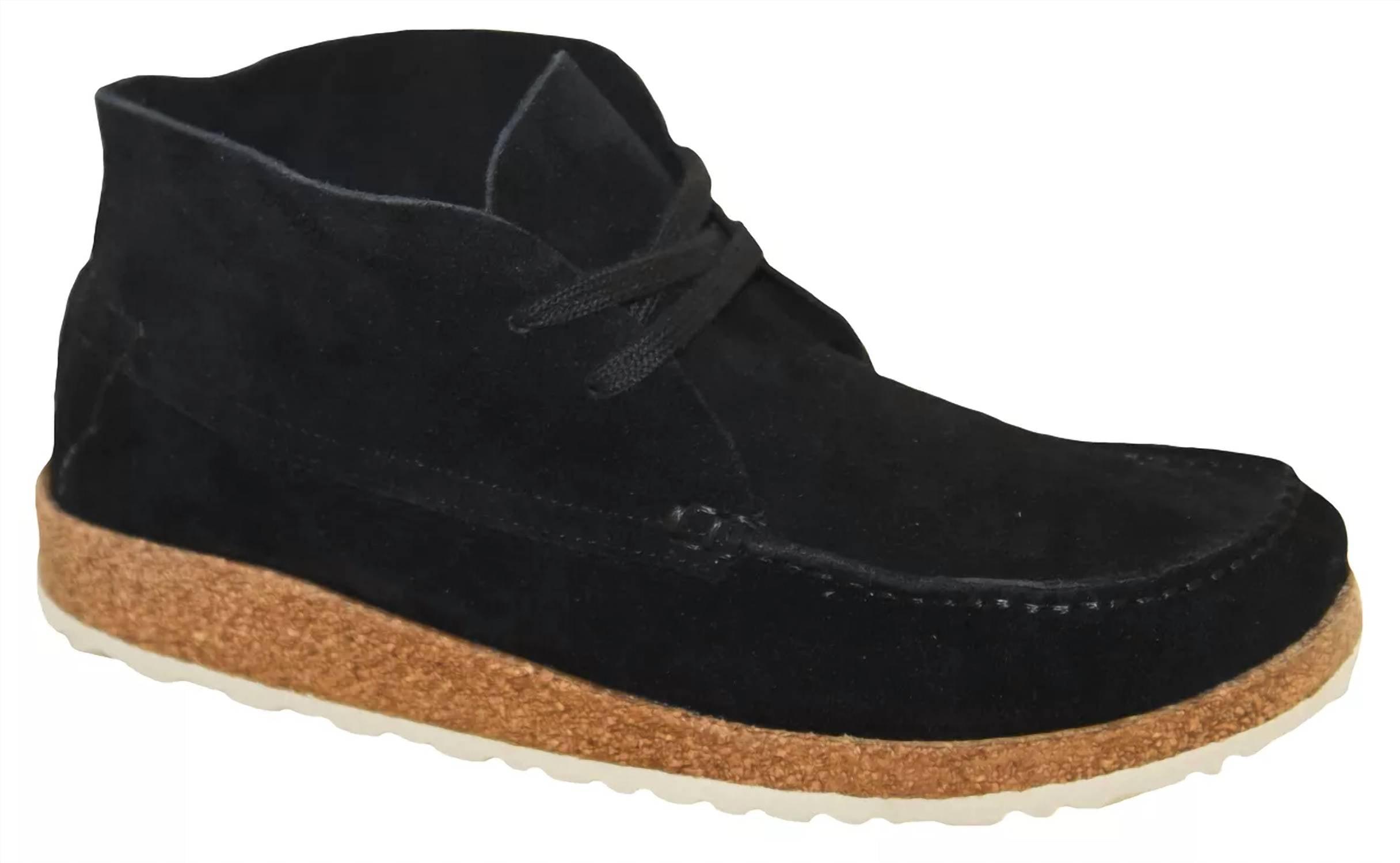 maidan suede ankle boot - regular width in black