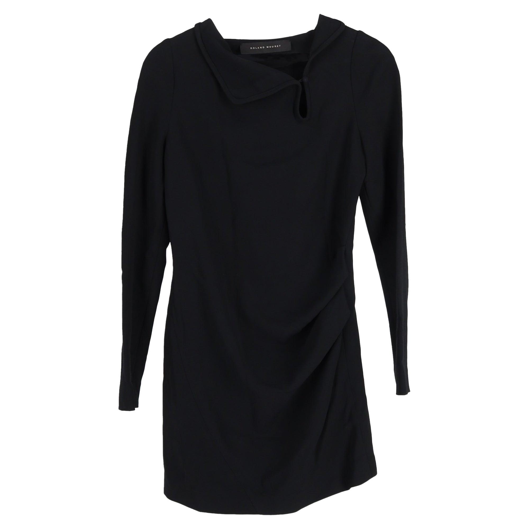 mini dress in black viscose