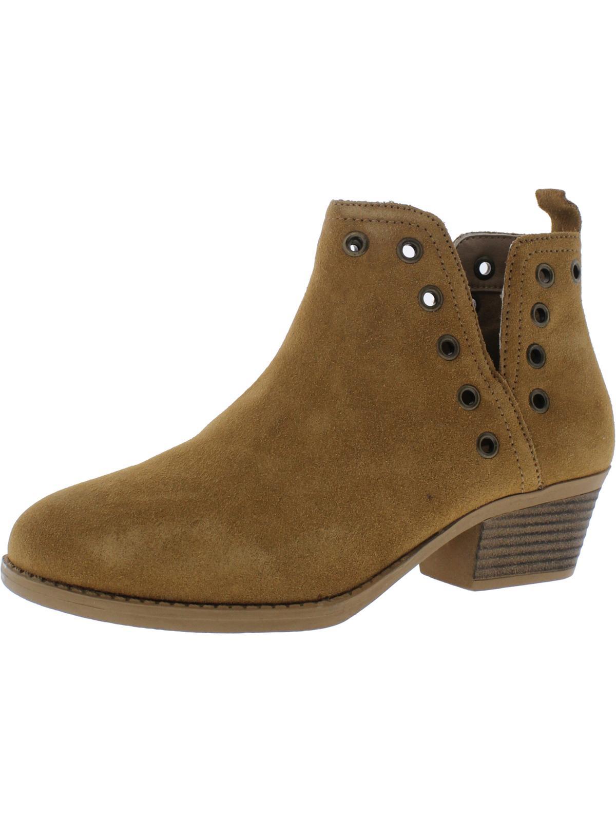 lasso - auger womens suede eyelet ankle boots