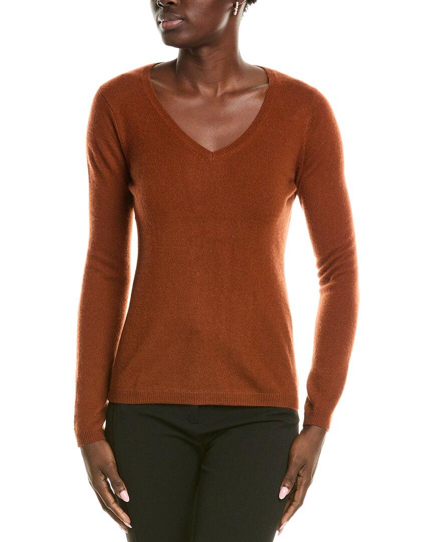 modern v-neck cashmere sweater