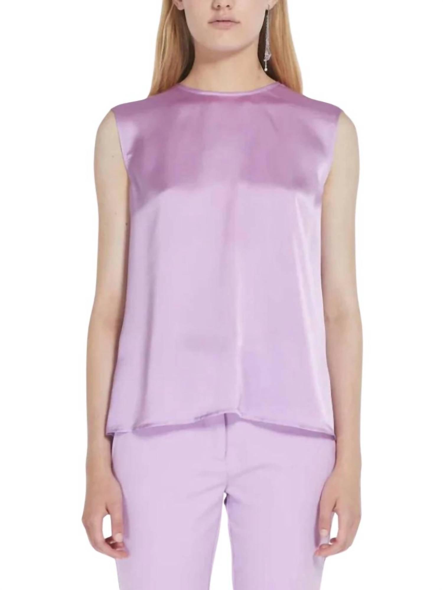 ovada sleeveless blouse in lilac