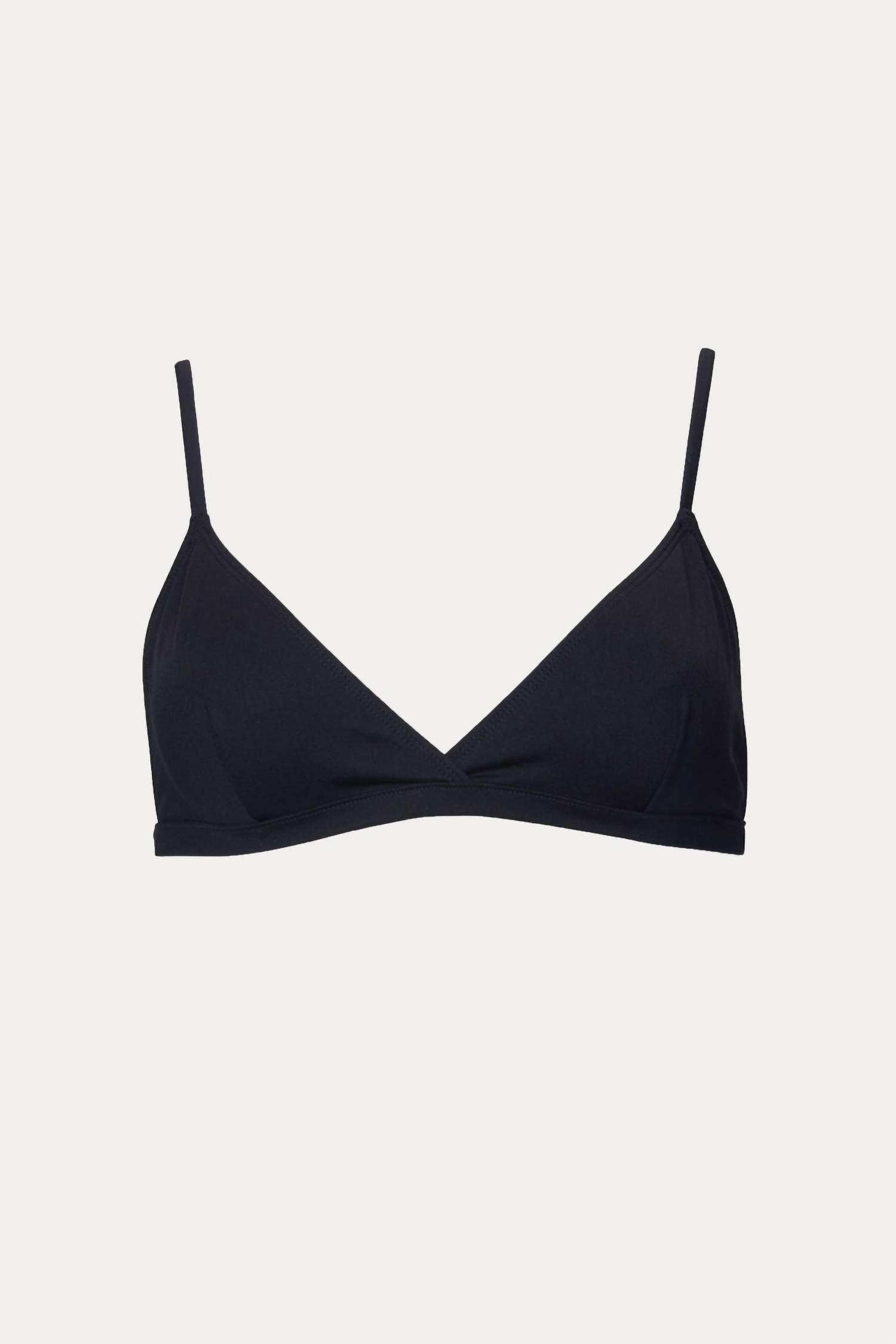 genoa bikini top in black