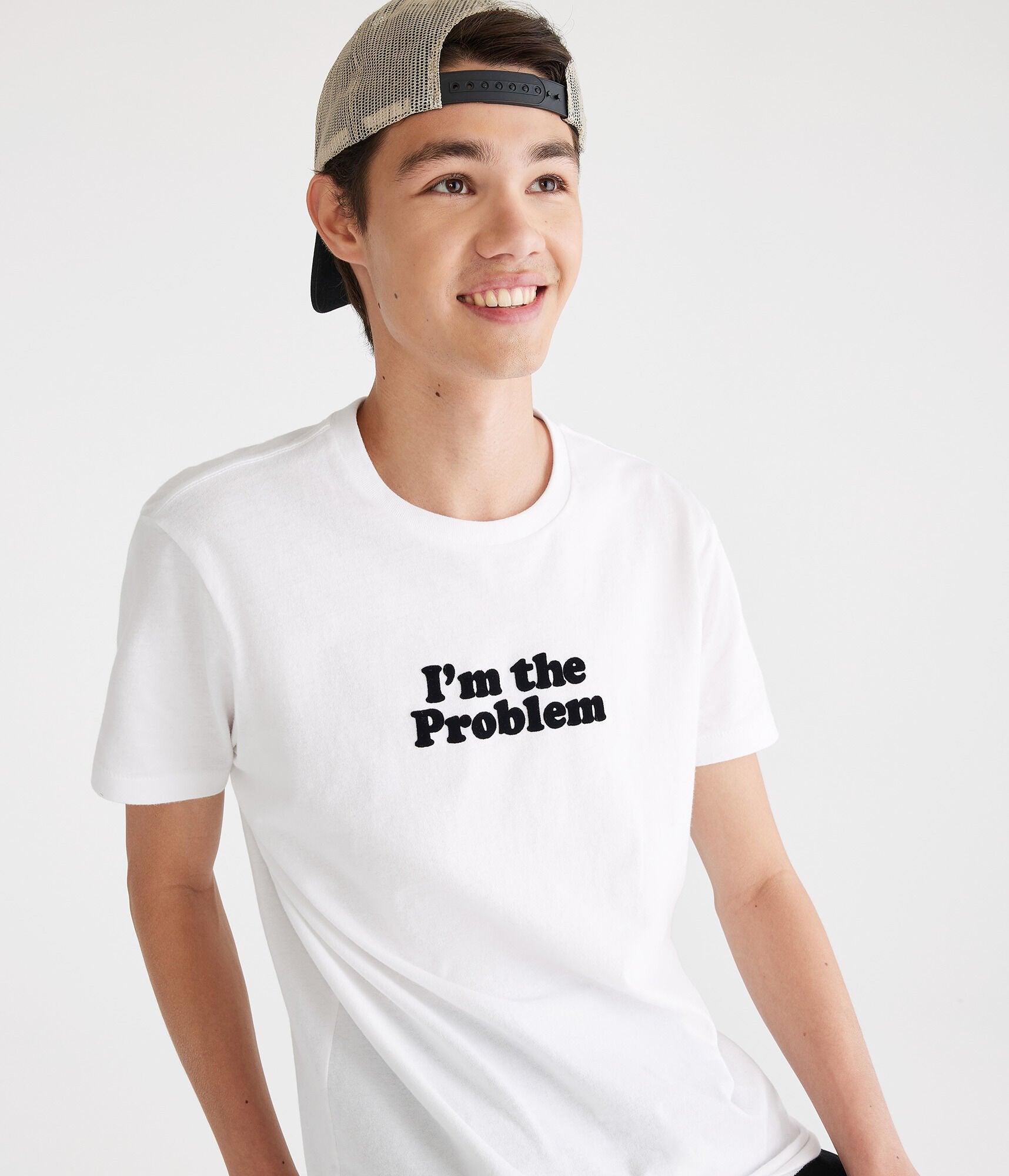 i'm the problem flocked graphic tee