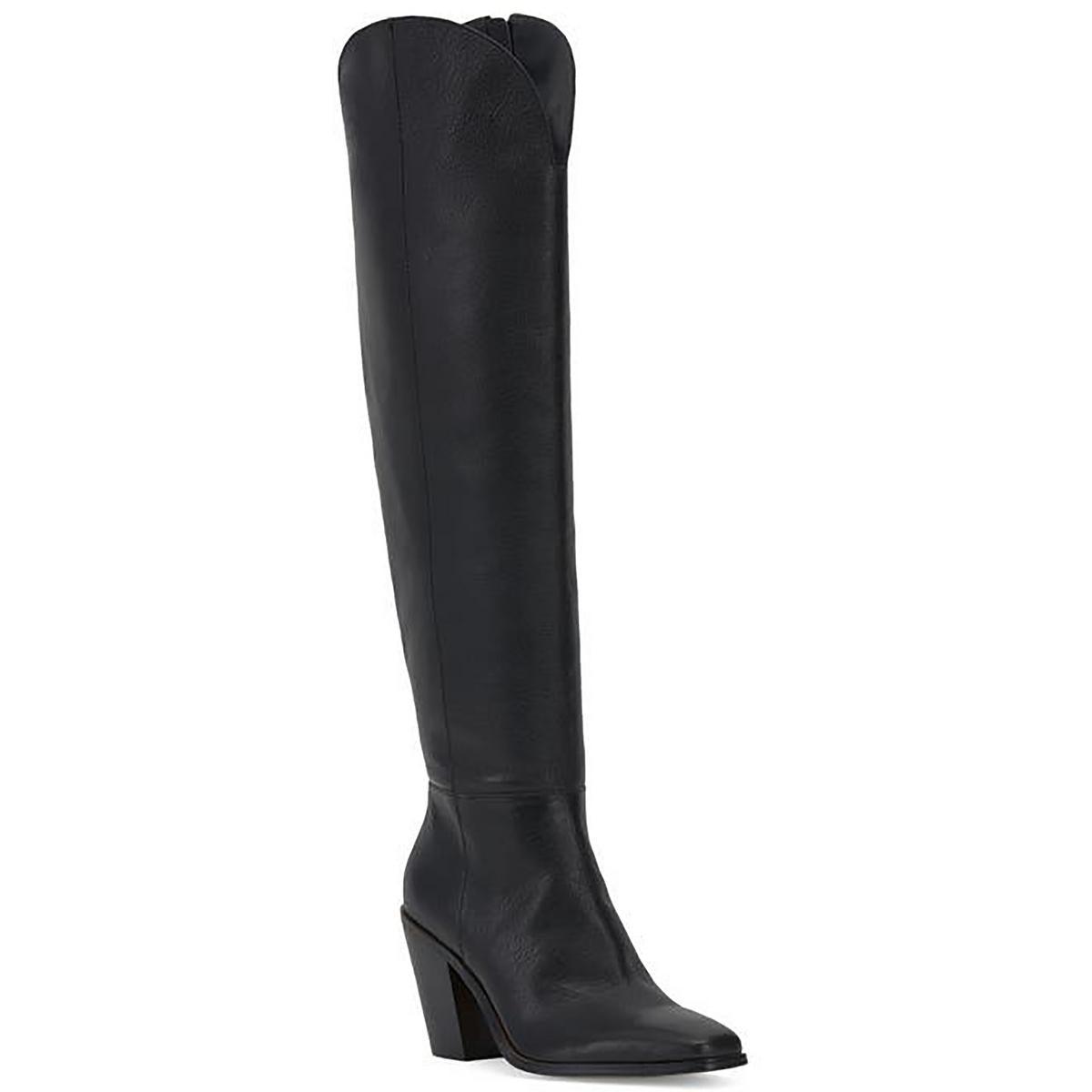 ravyn womens square toe suede over-the-knee boots