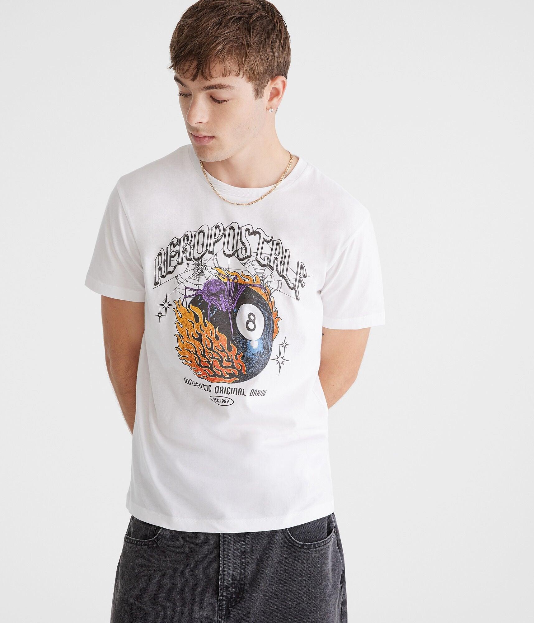 spider eight-ball graphic tee