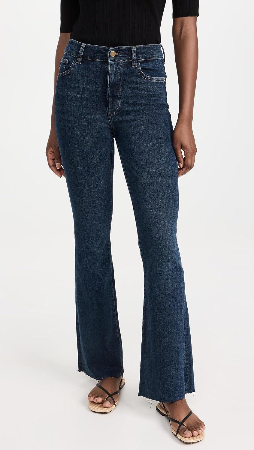 women bridget bootcut high-rise 31.5" in seacliff denim jeans pants