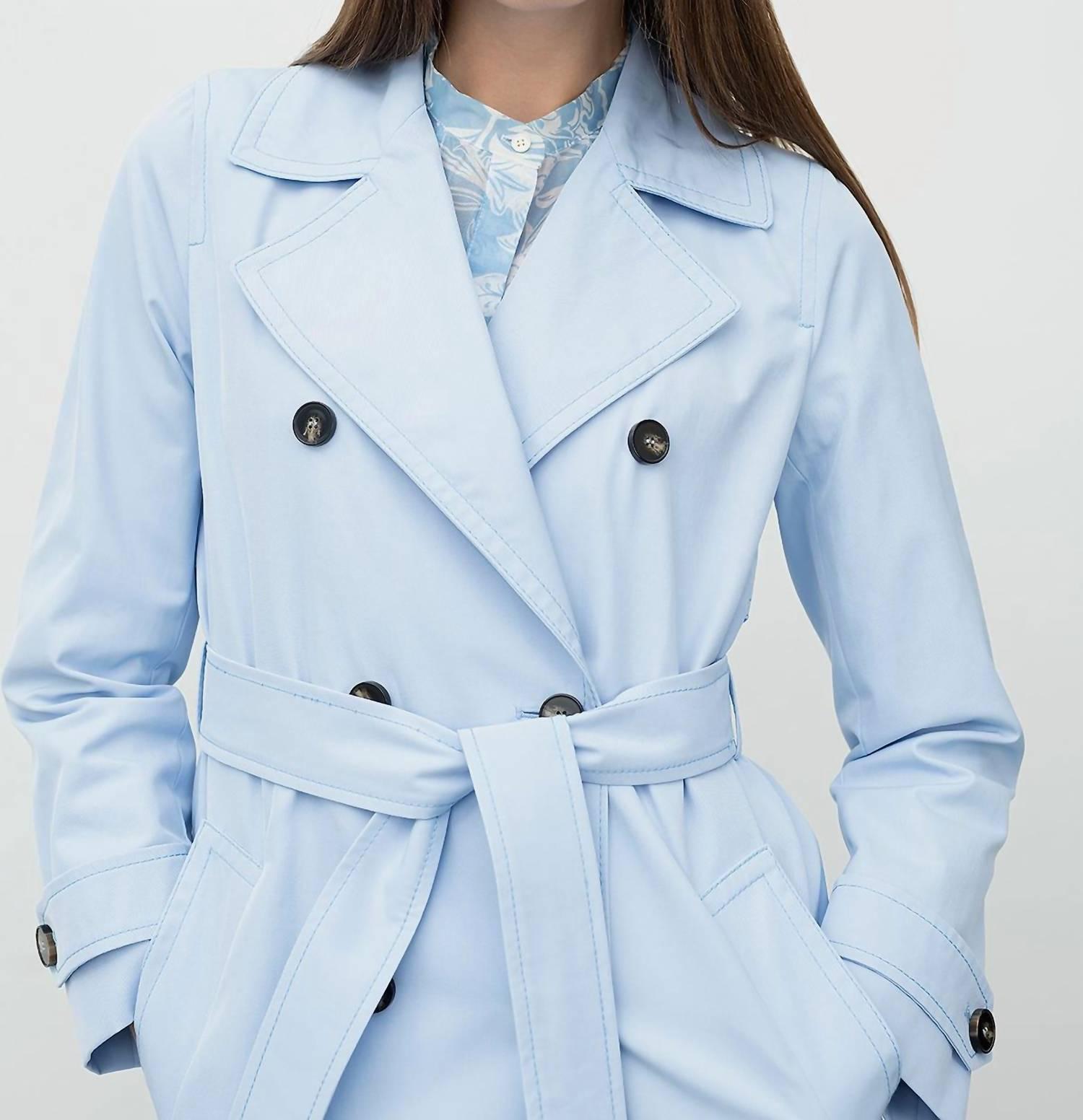 siesta coat in light blue