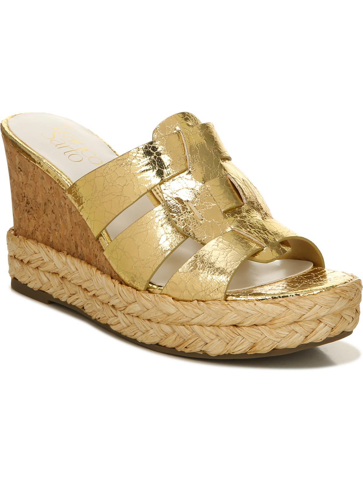 fioret womens padded insole cork wedge sandals