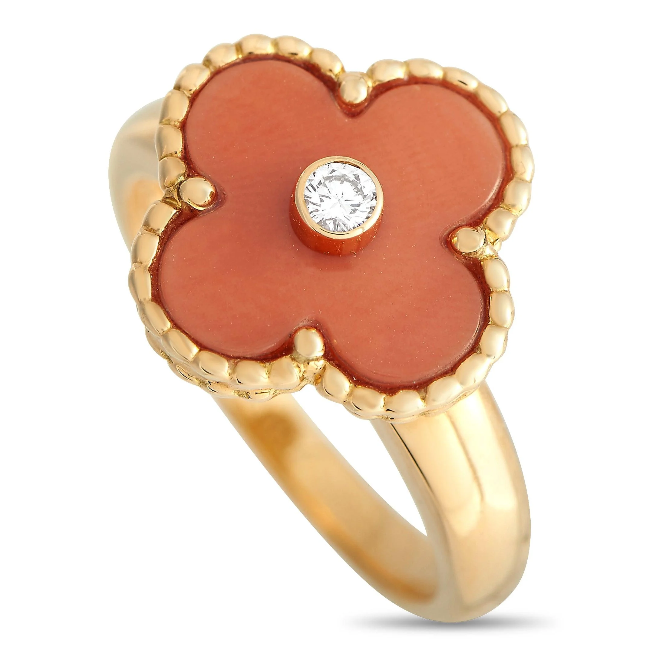 alhambra diamond and coral ring vc09-030824