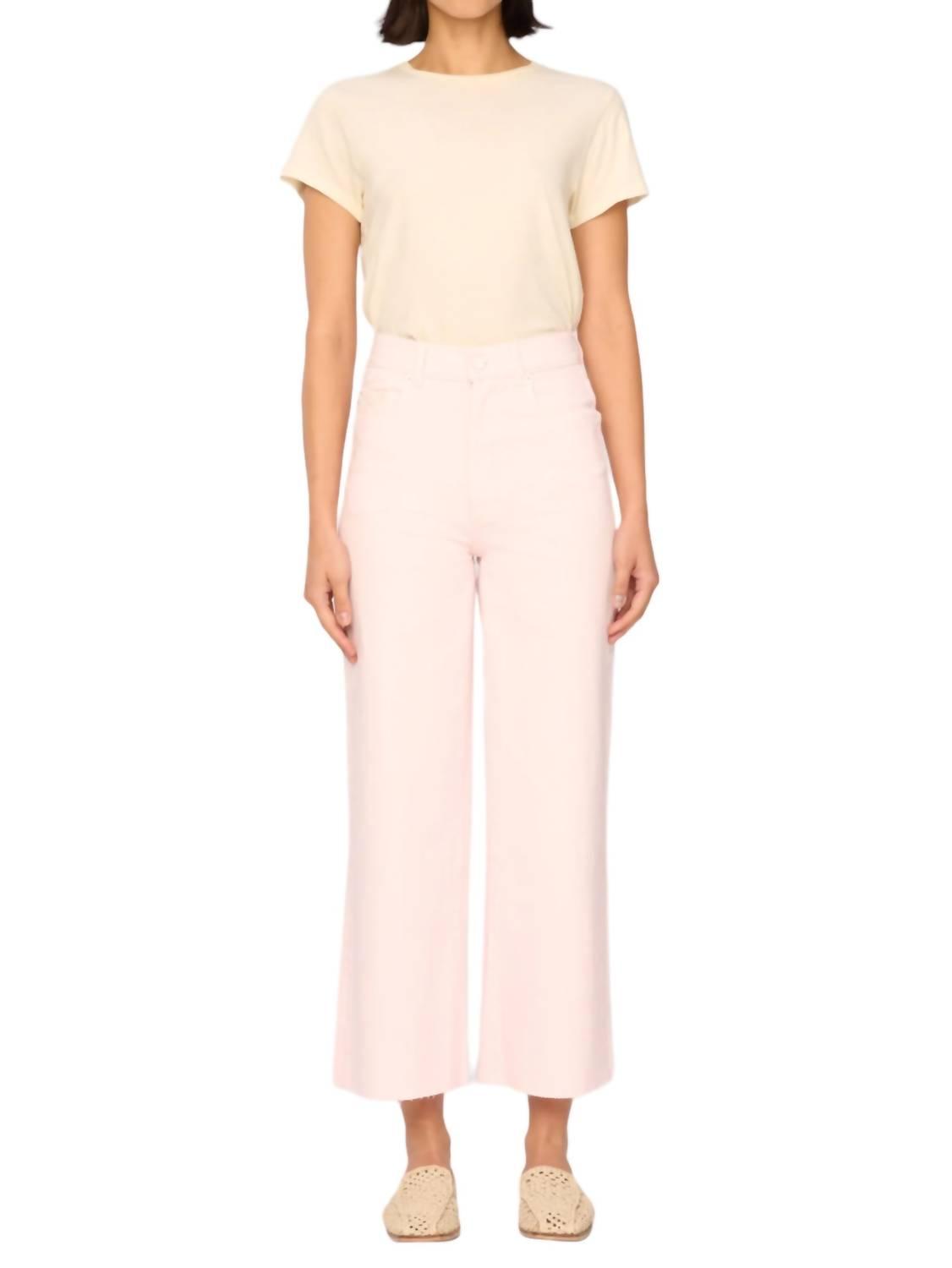 hepburn wide leg jean in rosewater