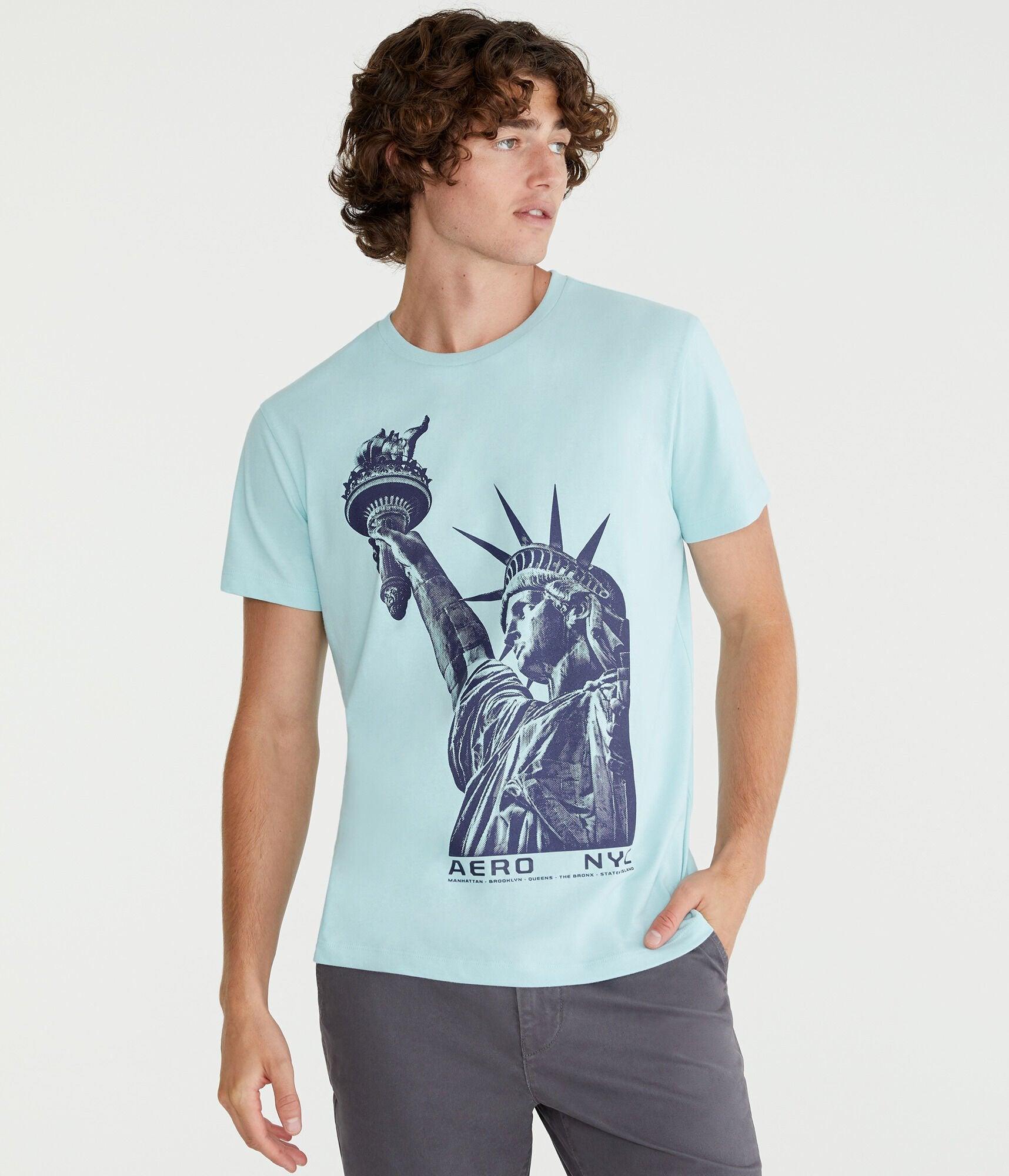 nyc statue of liberty graphic tee