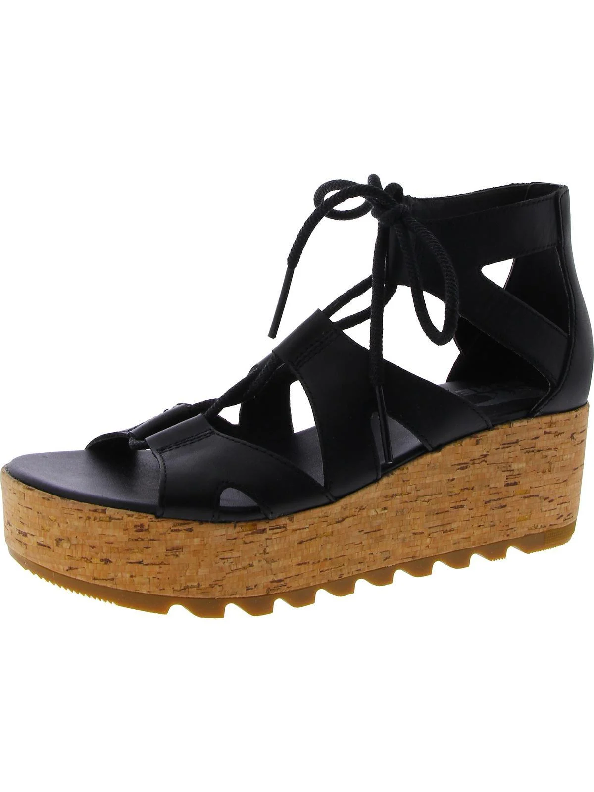 womens leather open toe wedge sandals