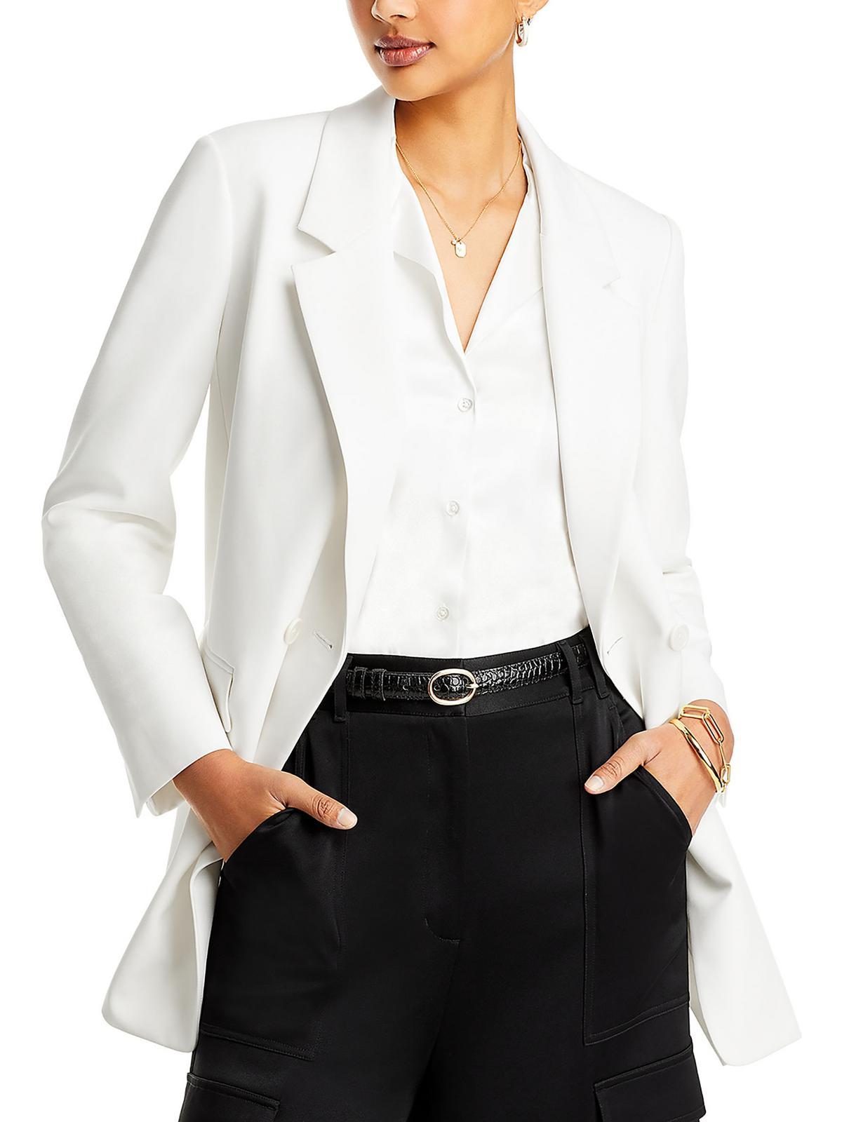 valentina womens notch collar suit separate double-breasted blazer