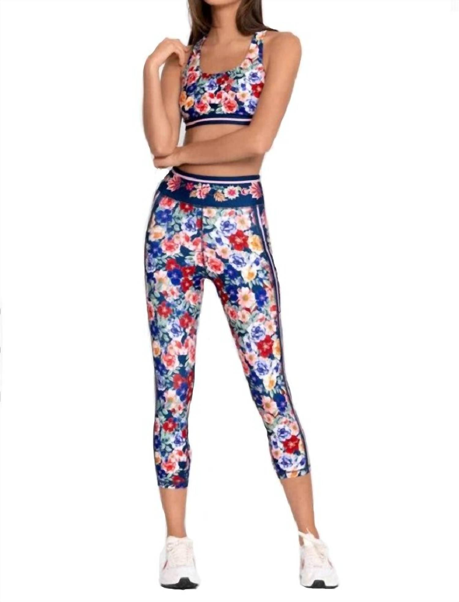 otti bee active capri legging in multi