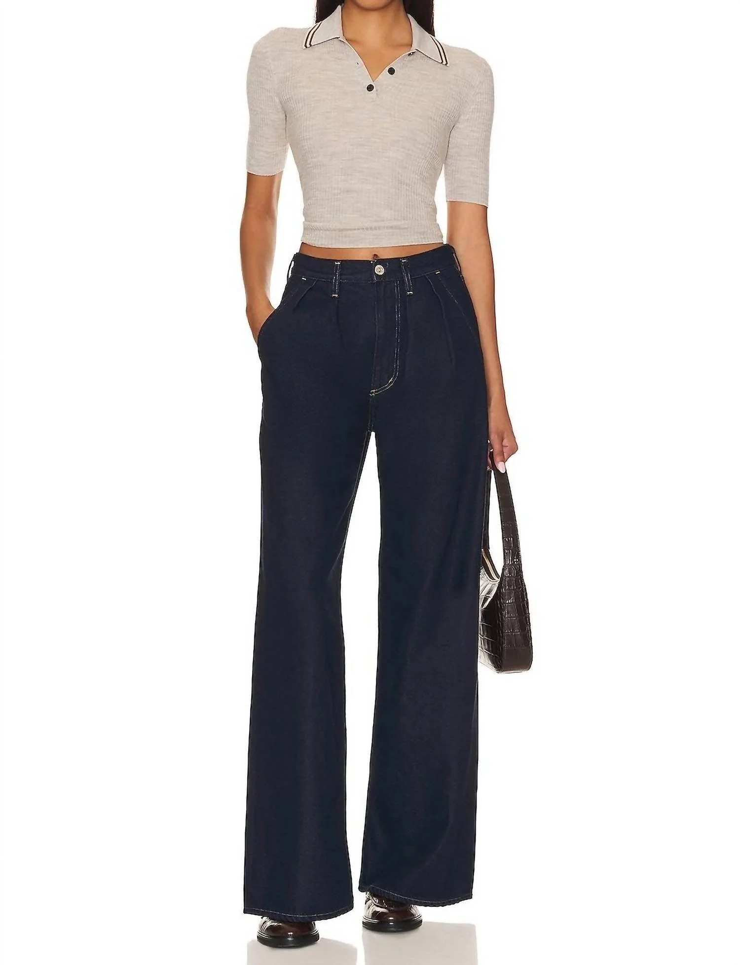 maritzy pleated trouser in hudson