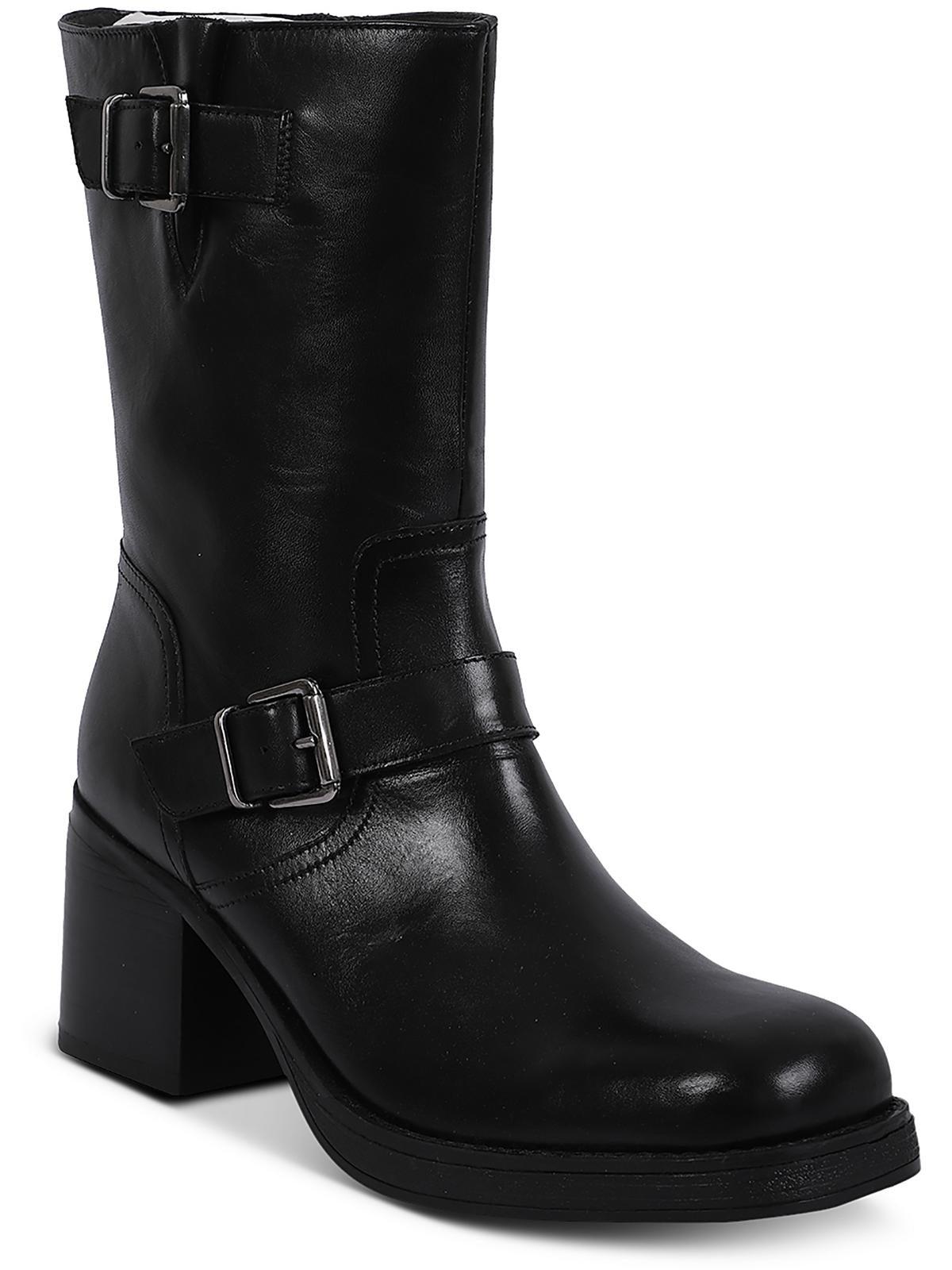 janice womens leather solid mid-calf boots