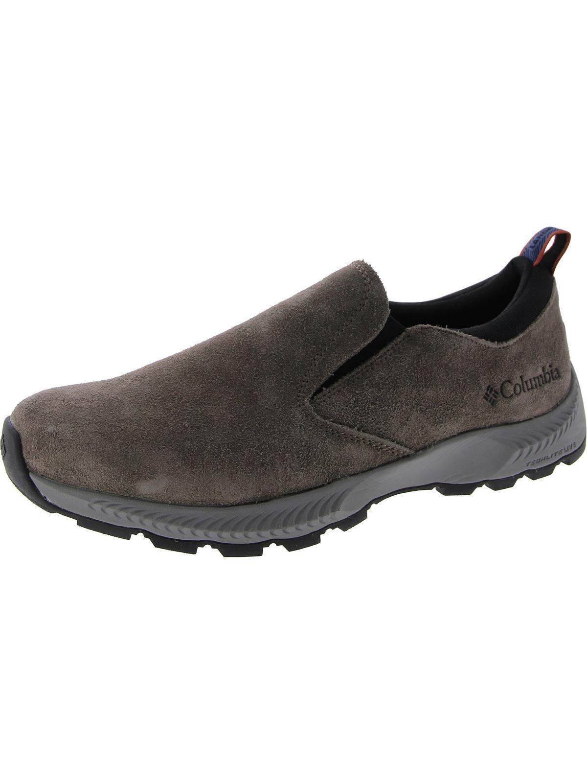 mens suede slip-on loafers