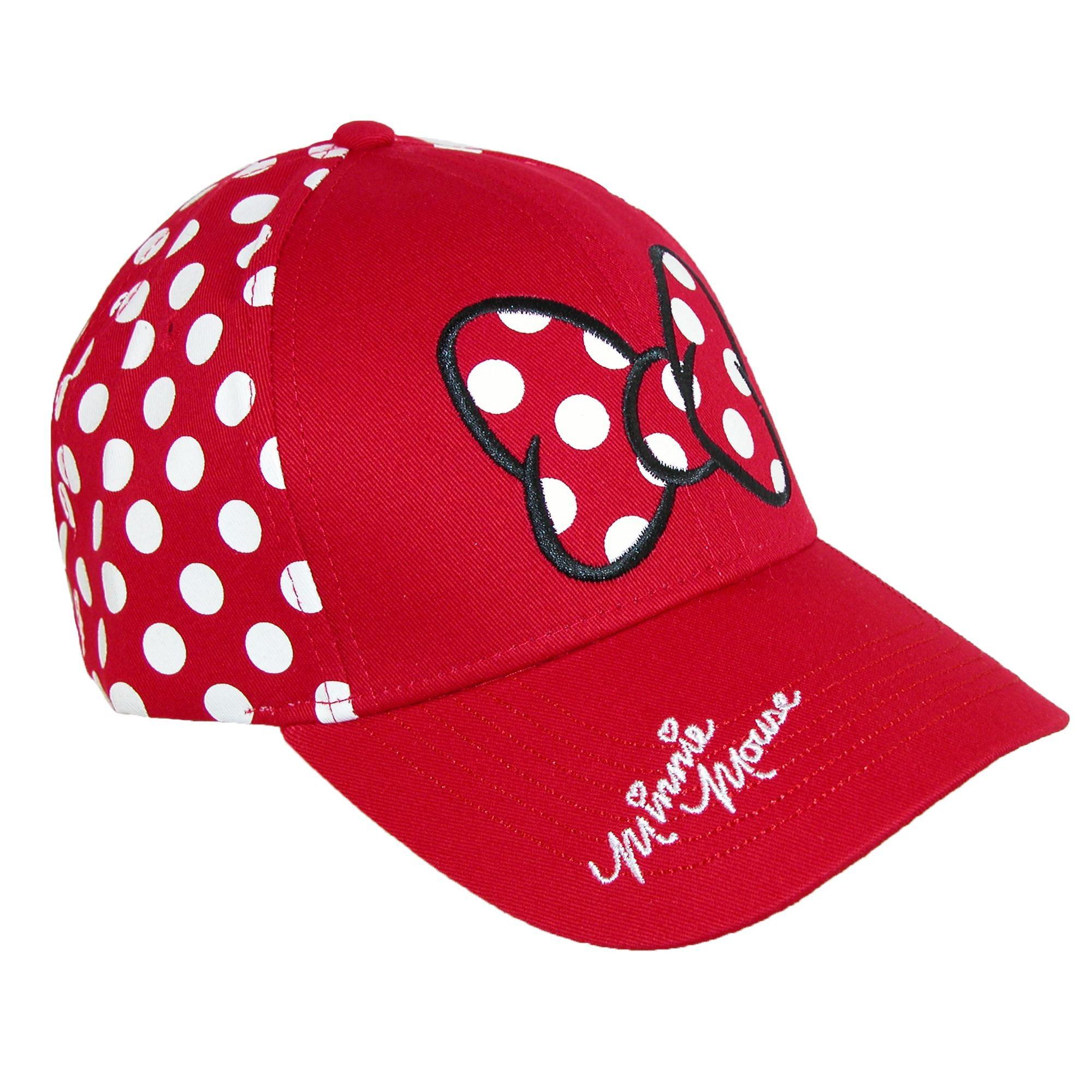 women's minnie mouse polka dots baseball hat