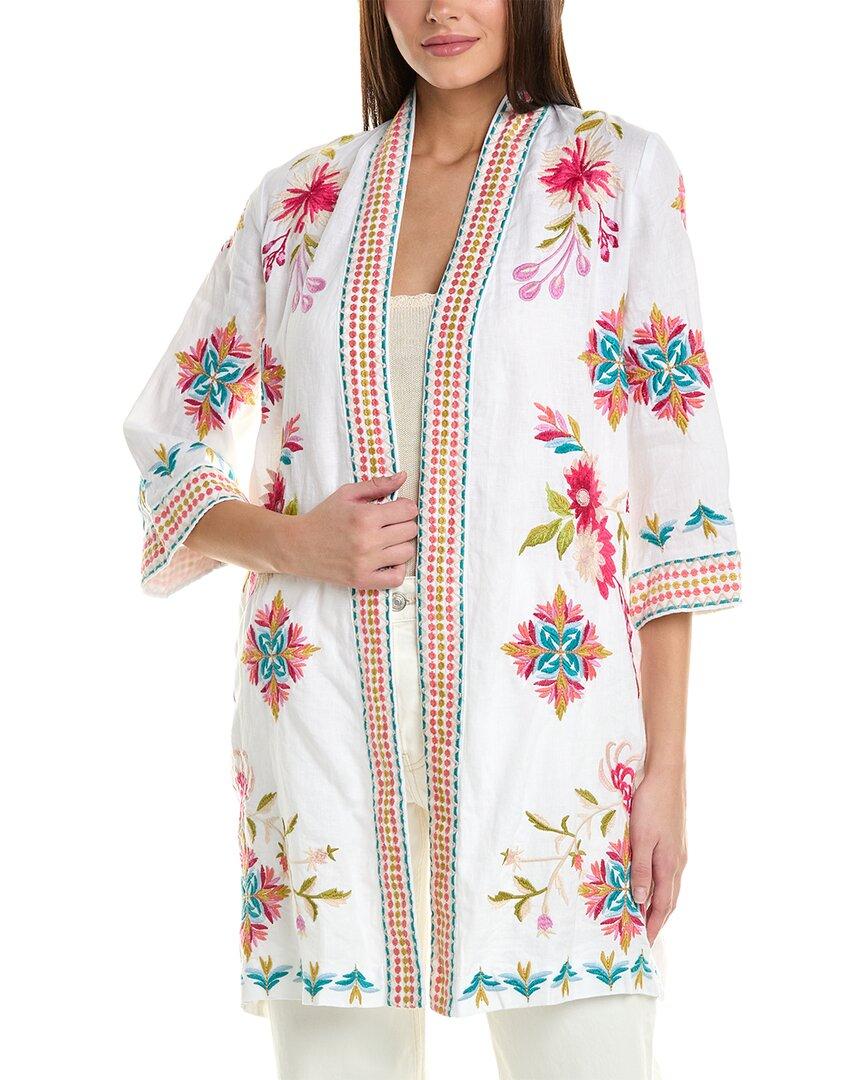 Johnny Was Julie Linen Kimono Coat