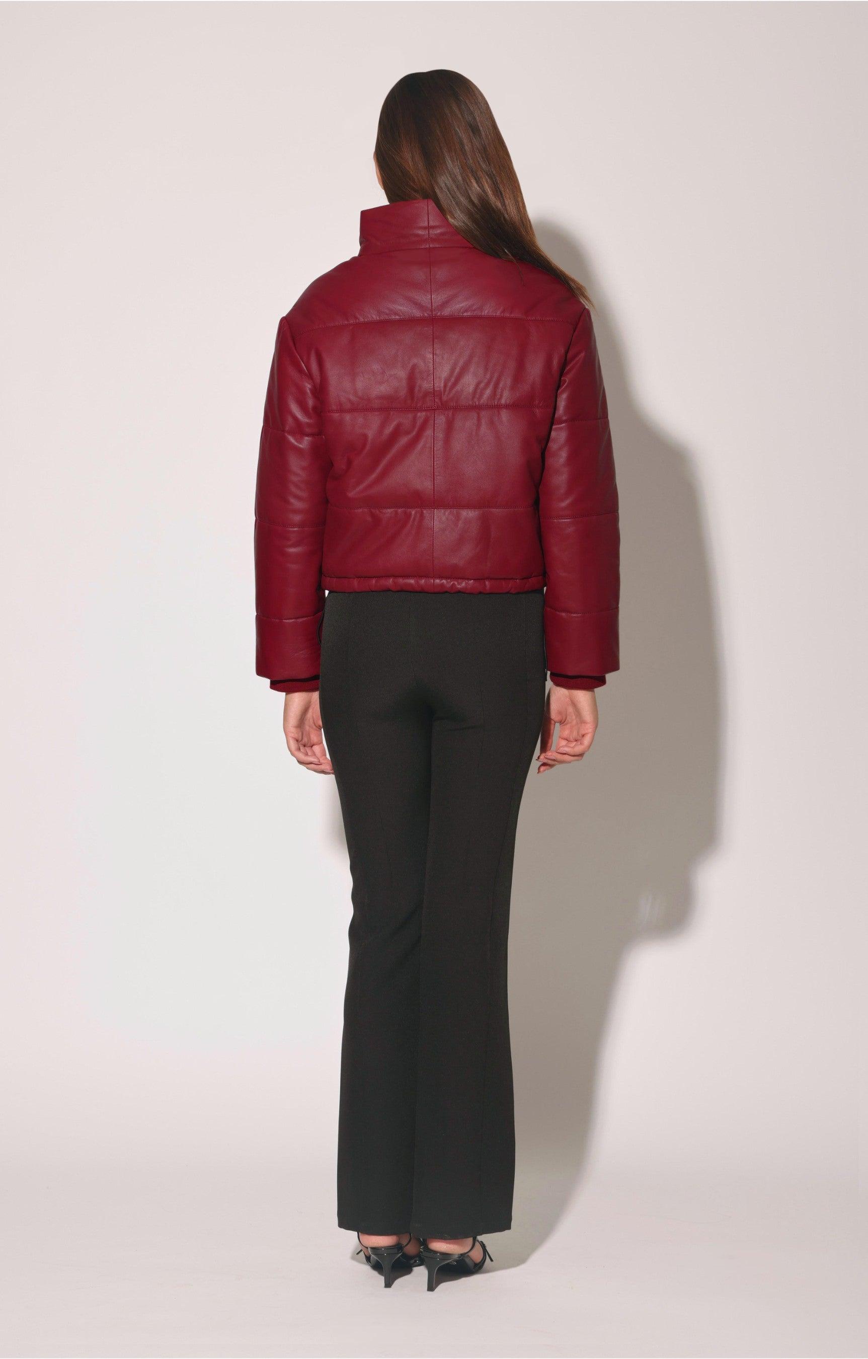 jesse jacket, garnet - leather