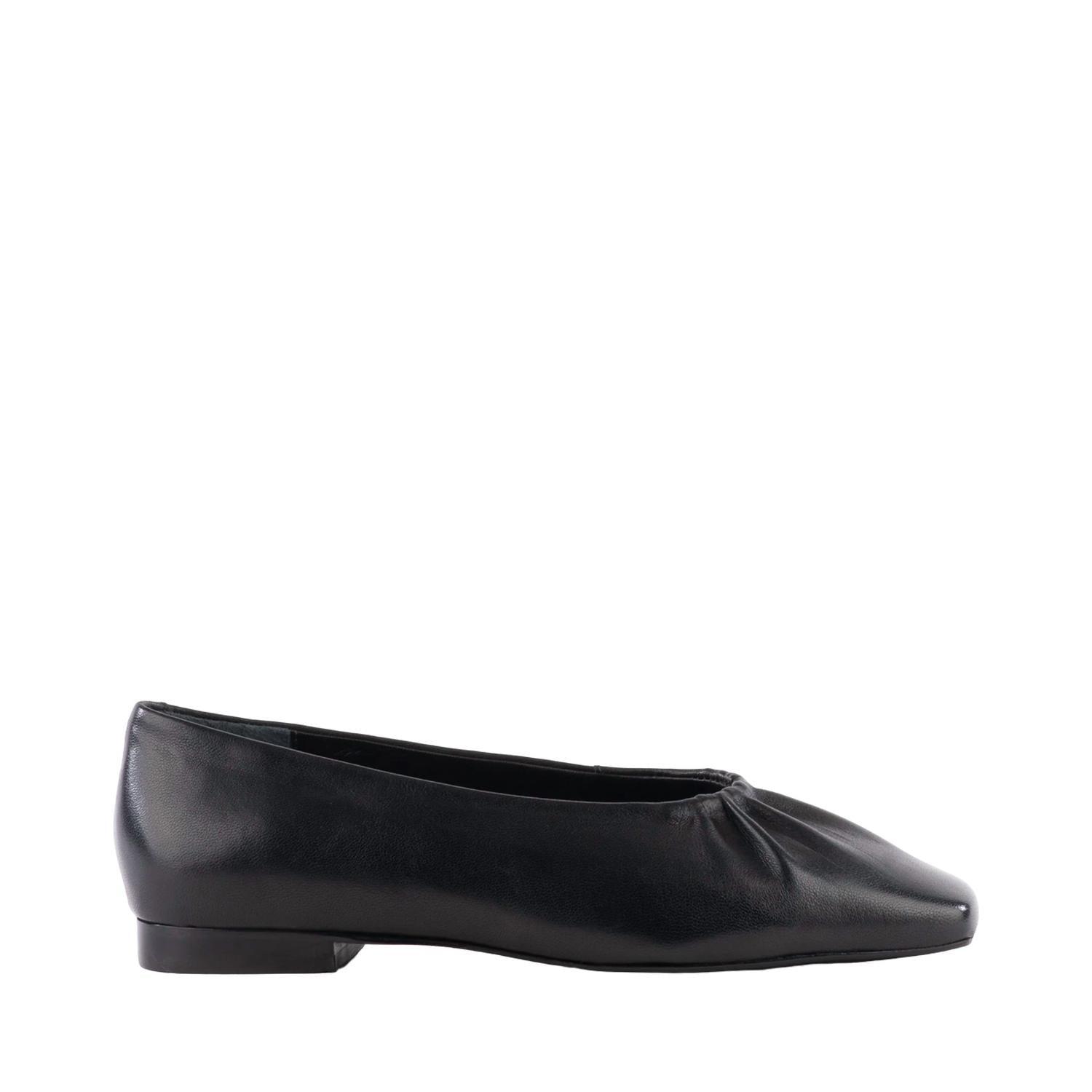 women's little things leather slip on shoes in black