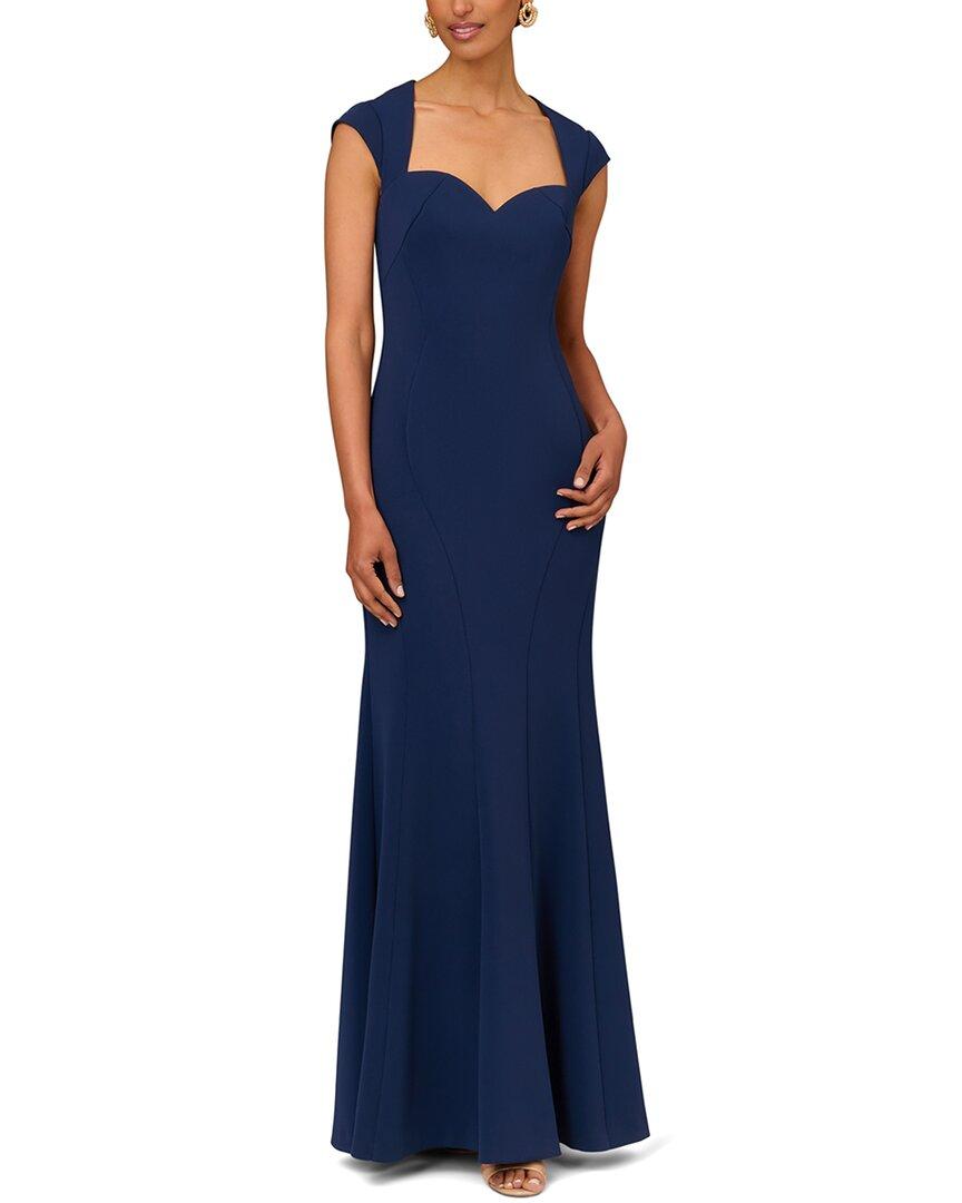 Aidan Mattox Cap Sleeve Gown