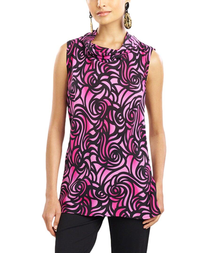 Natori Silk-Blend Scroll Top