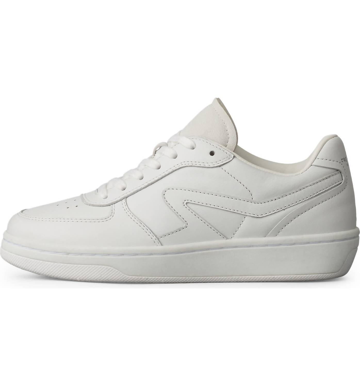 retro court sneaker in white