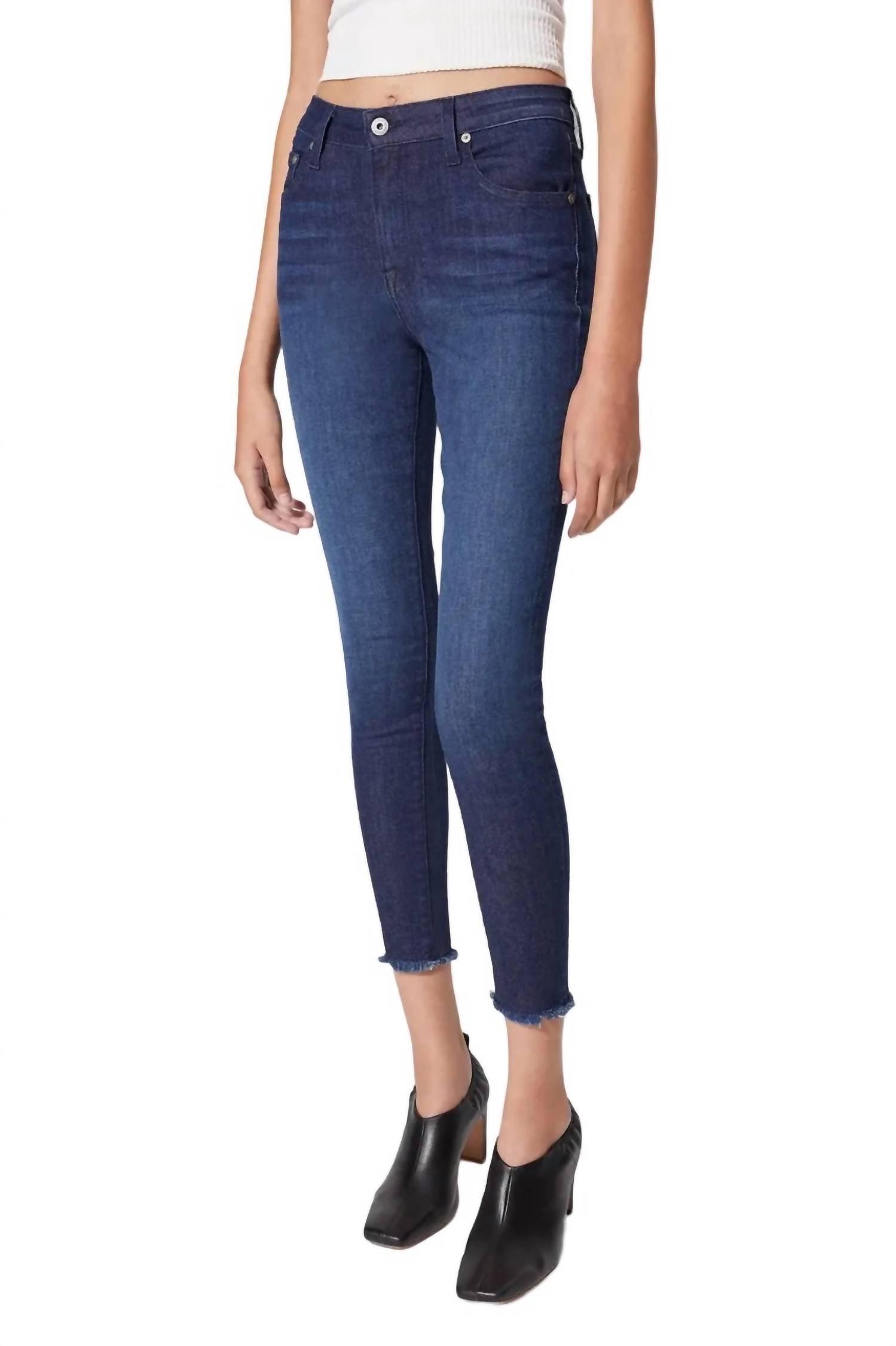 costa mid-rise crop skinny jean in chelsea dark