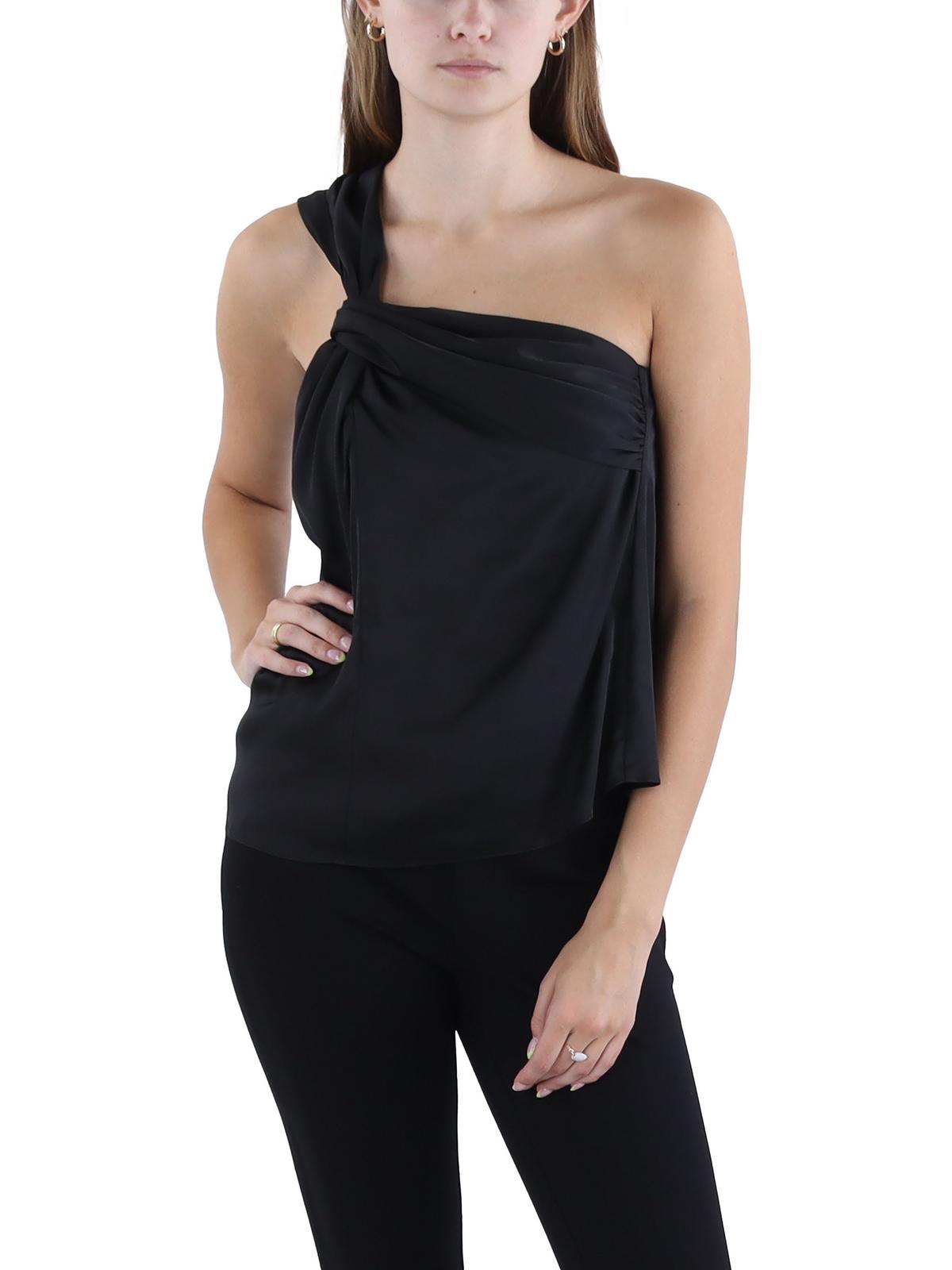 womens wrap front blouse halter top