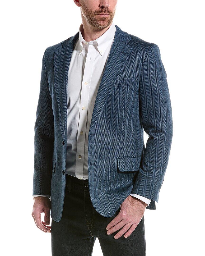 linen-blend blazer