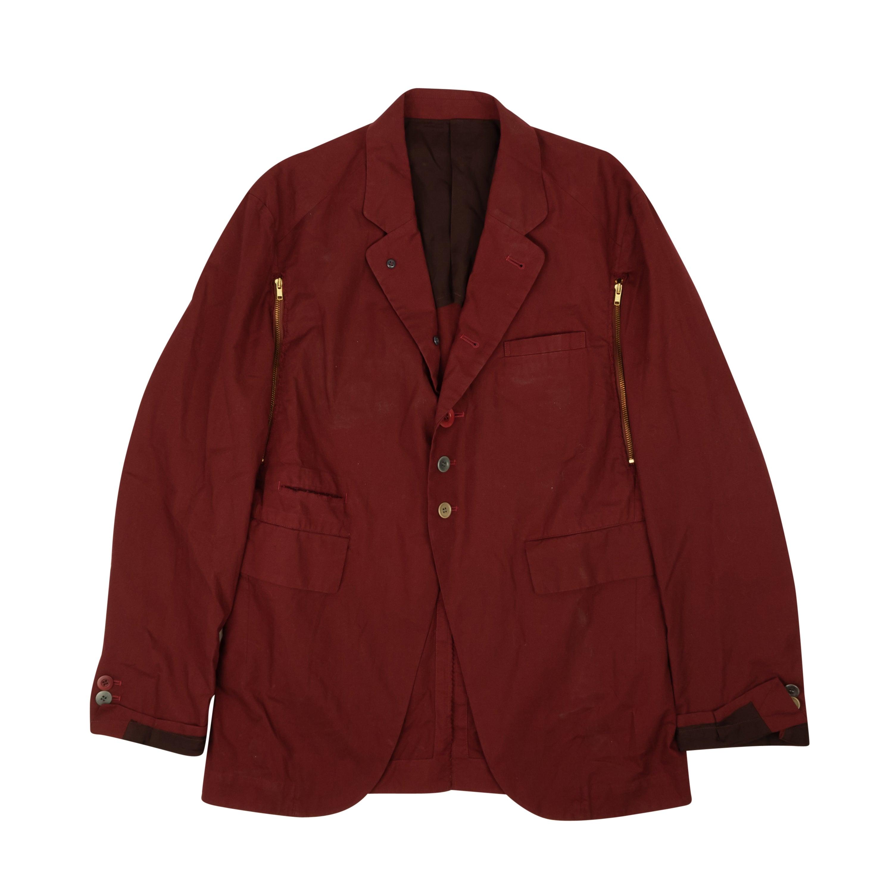 hankerchief jacket - red