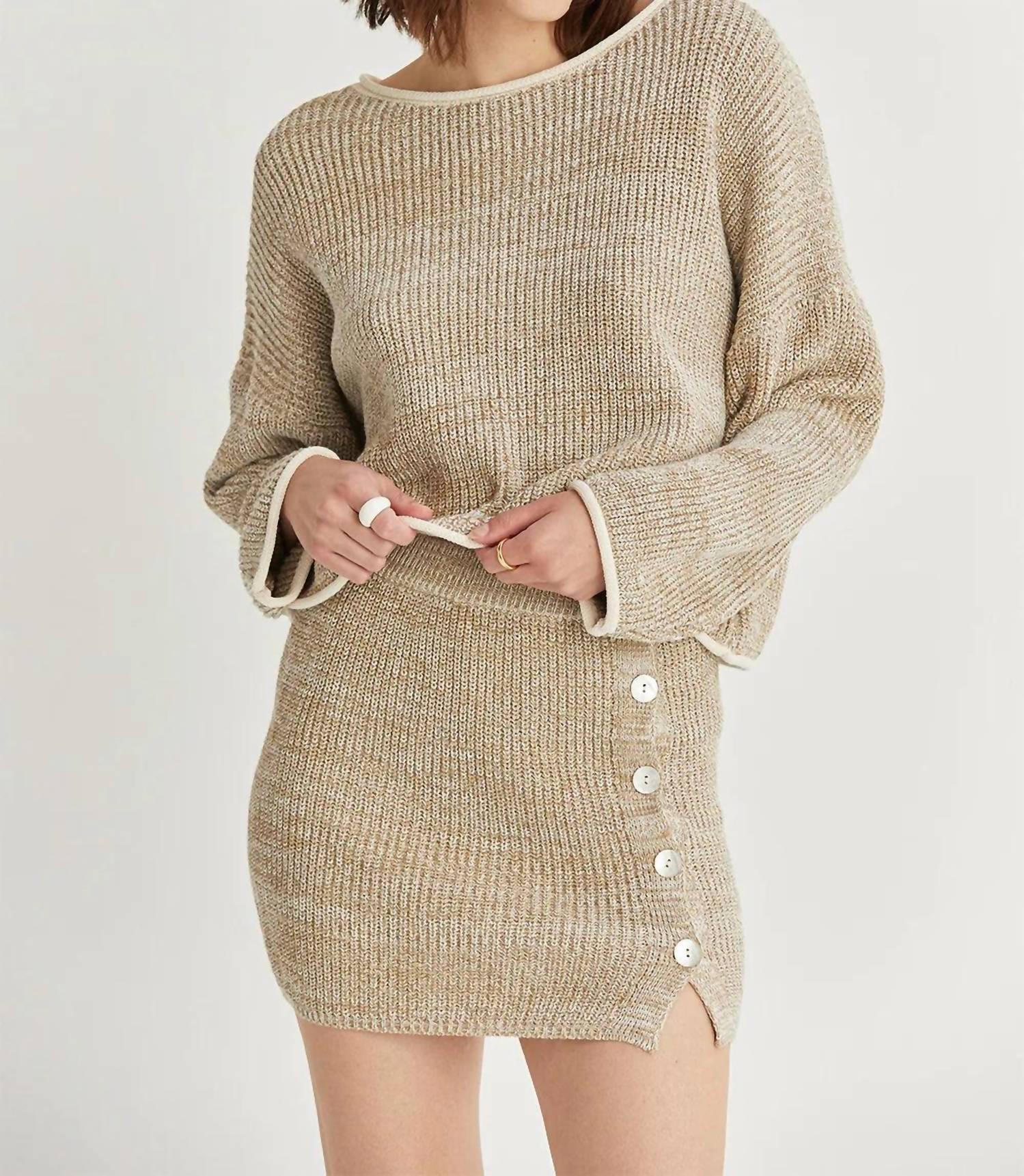 bailey sweater skirt in beige